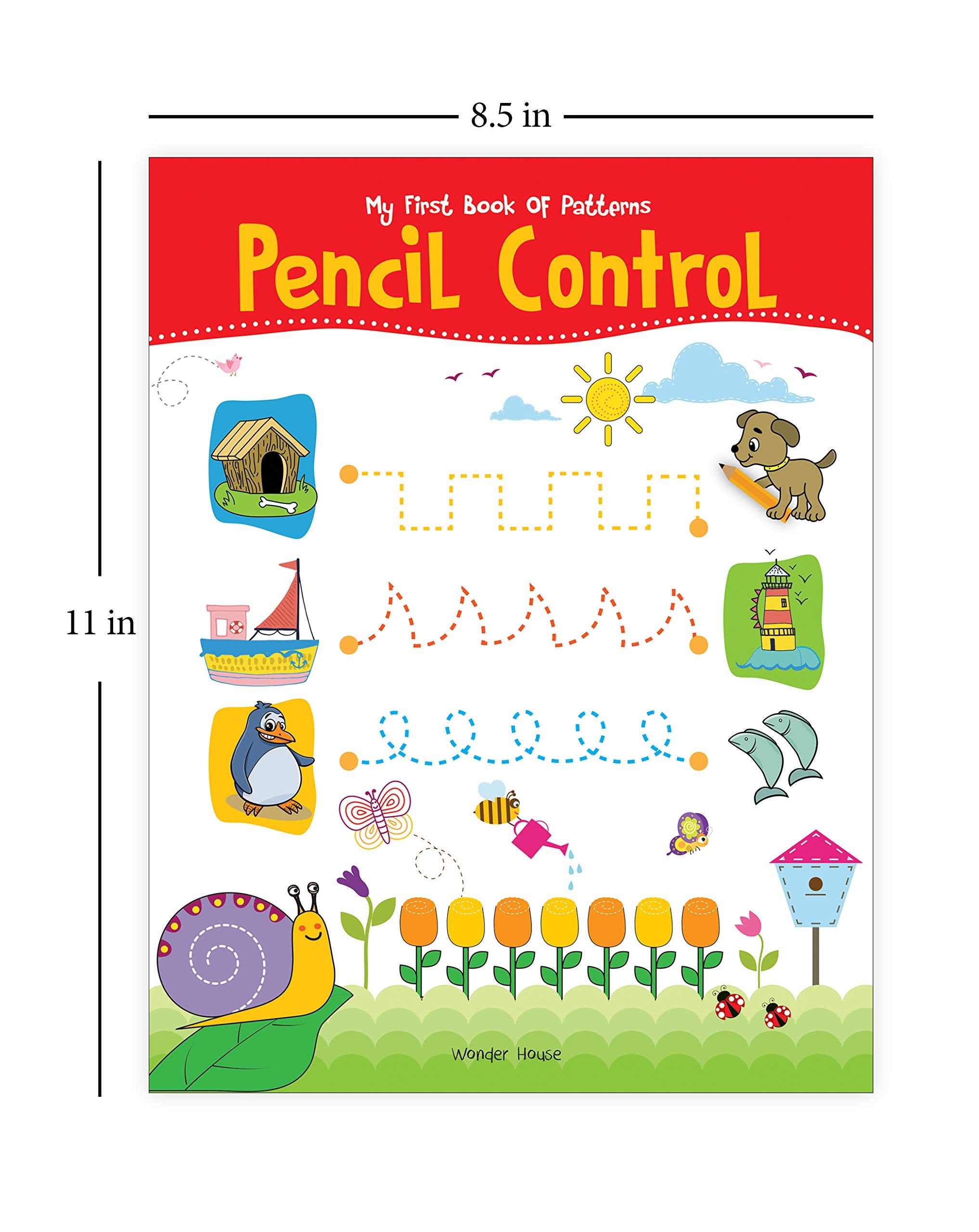 Wonder House My First Book OF Patterns Pencil Control Activity Book | Ages 3-5 | Paperback 3
