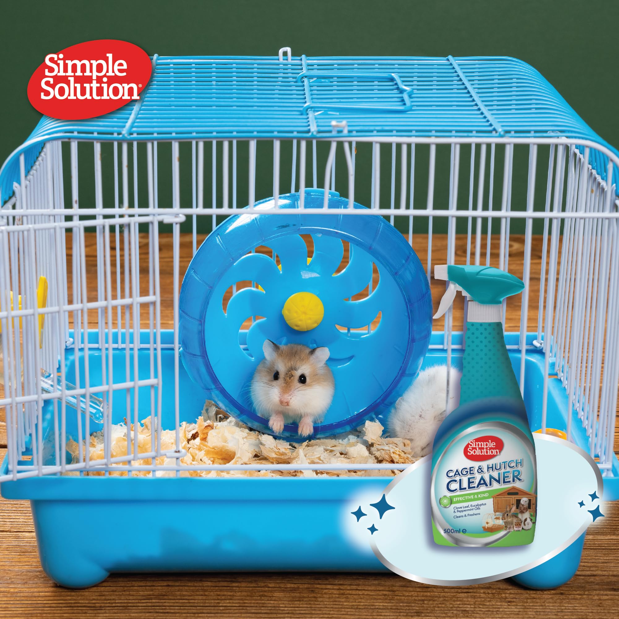 Simple Solution Cage & Hutch Natural Anti-Bacterial Cleaner - 500 ml | Pro-Bacteria & Enzymes