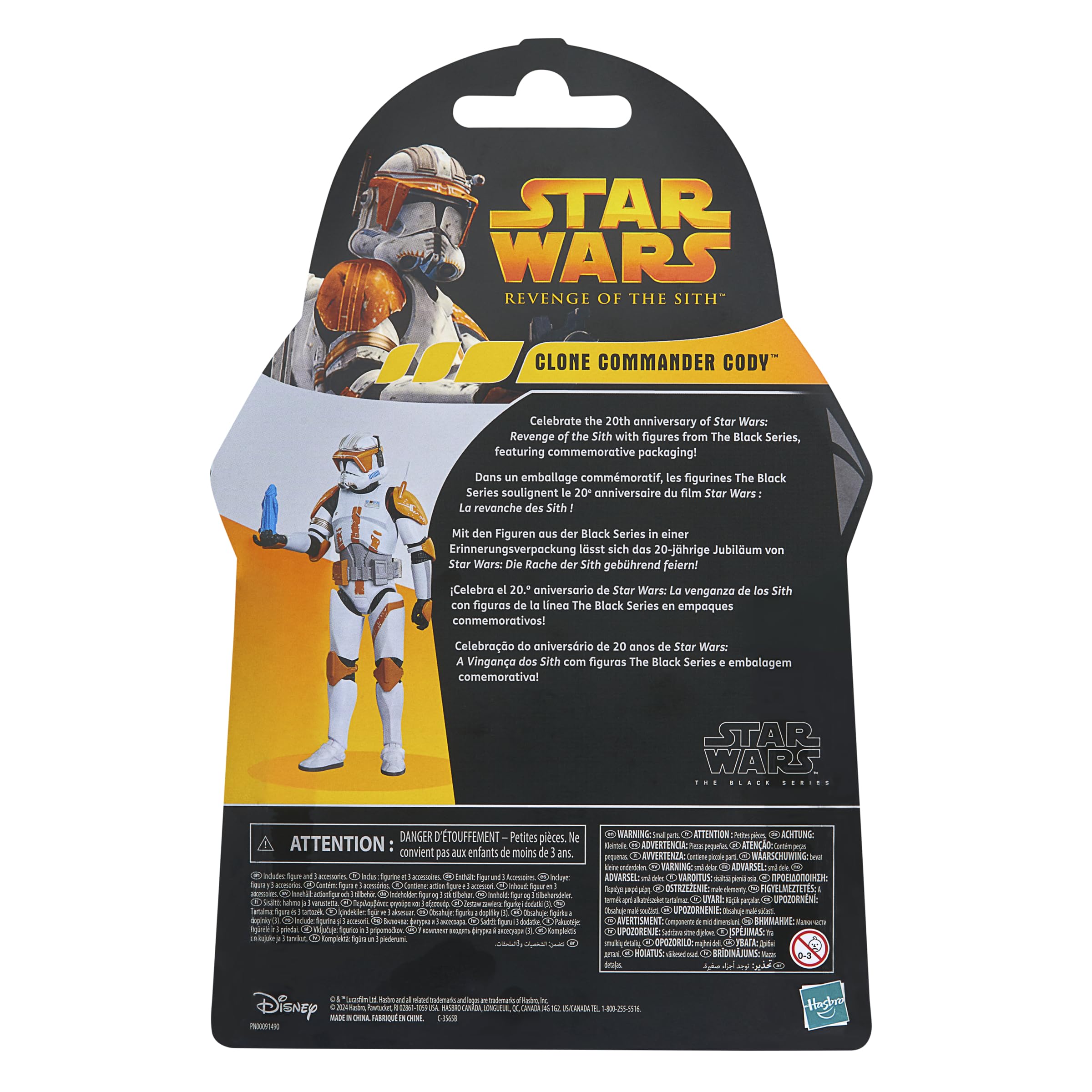 Star Wars The Black Series Clone Commander Cody - 6-Inch Revenge of the Sith 20th Anniversary Action Figure 11