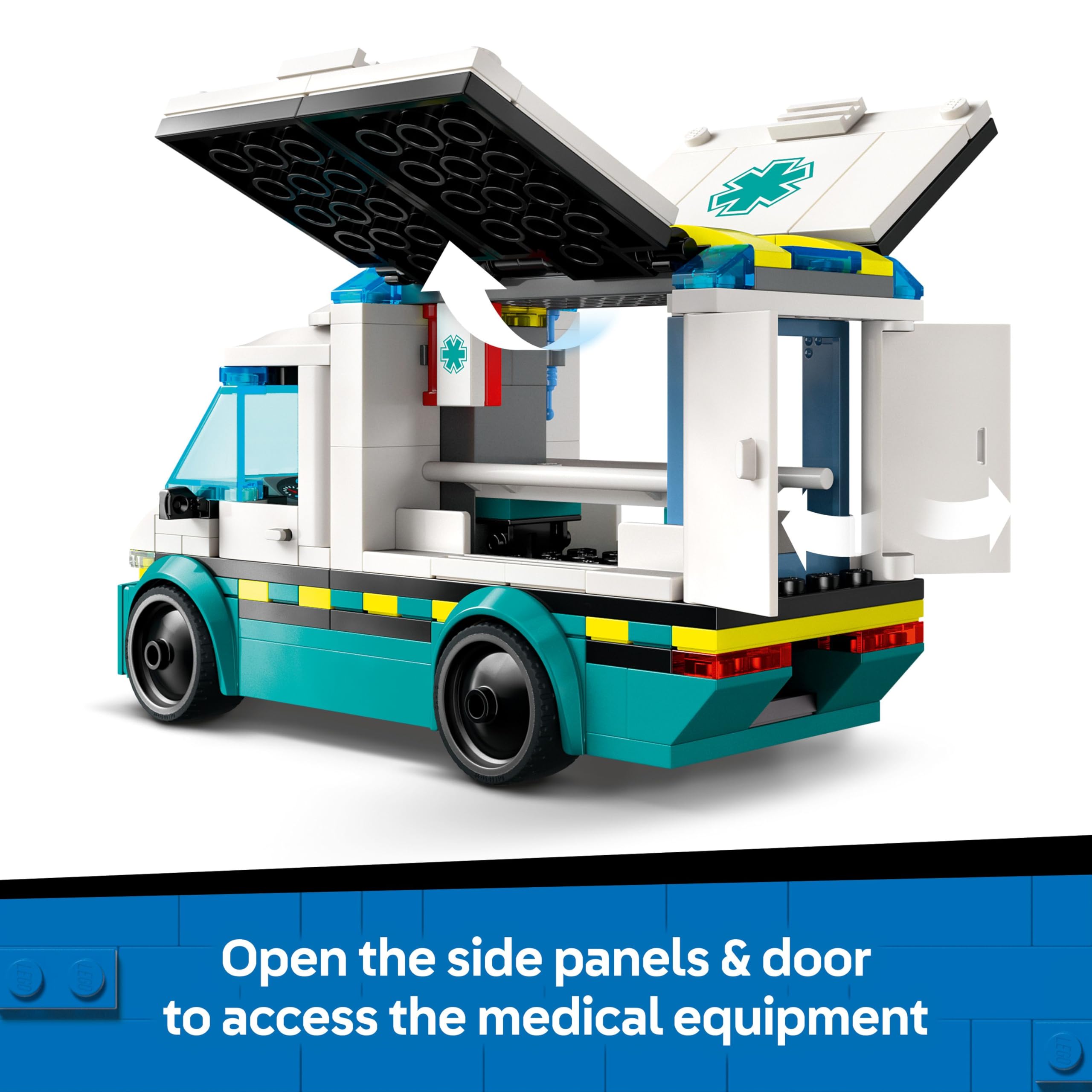 LEGO City Emergency Ambulance Playset with 2 Minifigures - Building Toy for 5+ Year Olds 5