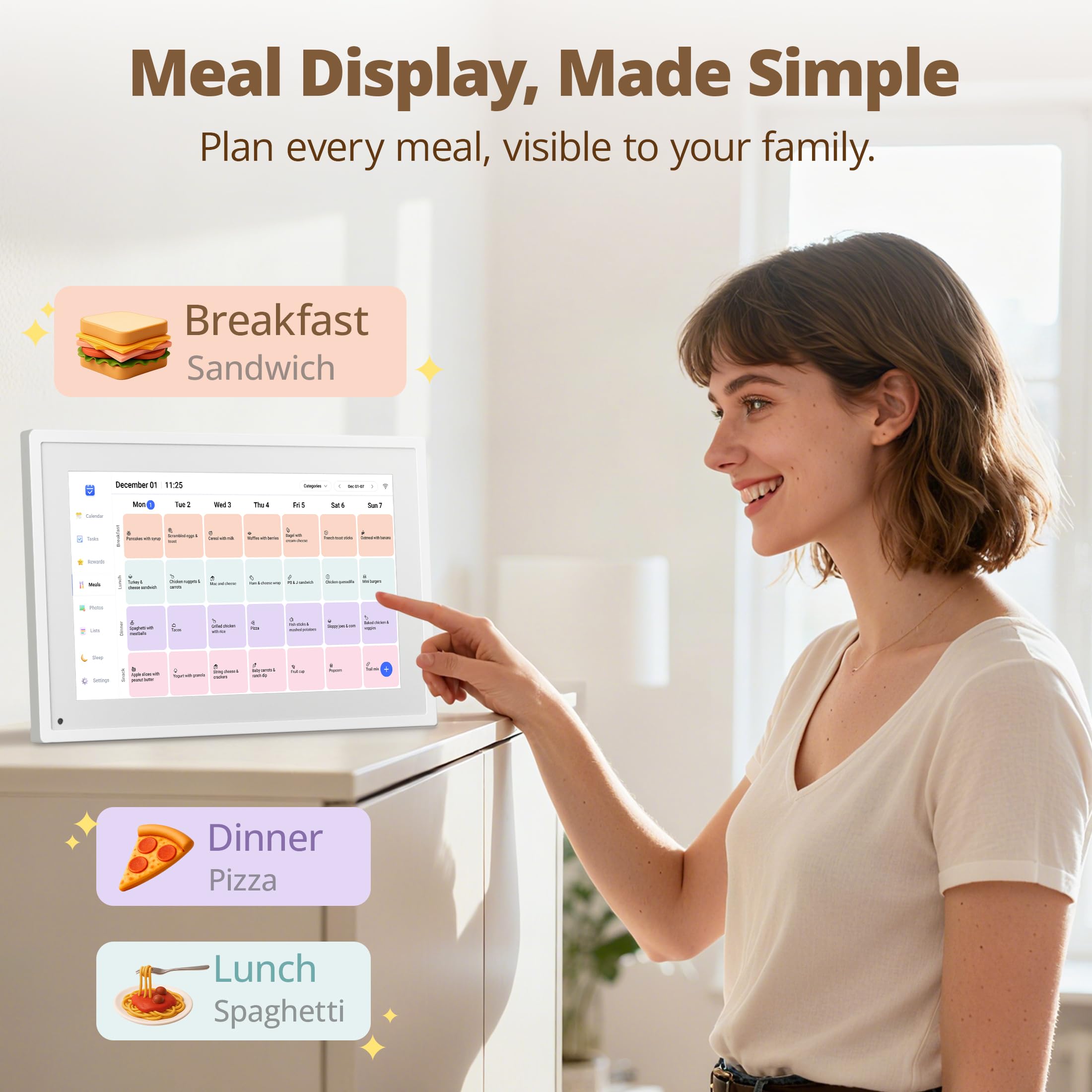 Dragon Touch 10.1 inch Digital Wall Calendar | 1920x1080P FHD | Family Planner & Photo Frame 6