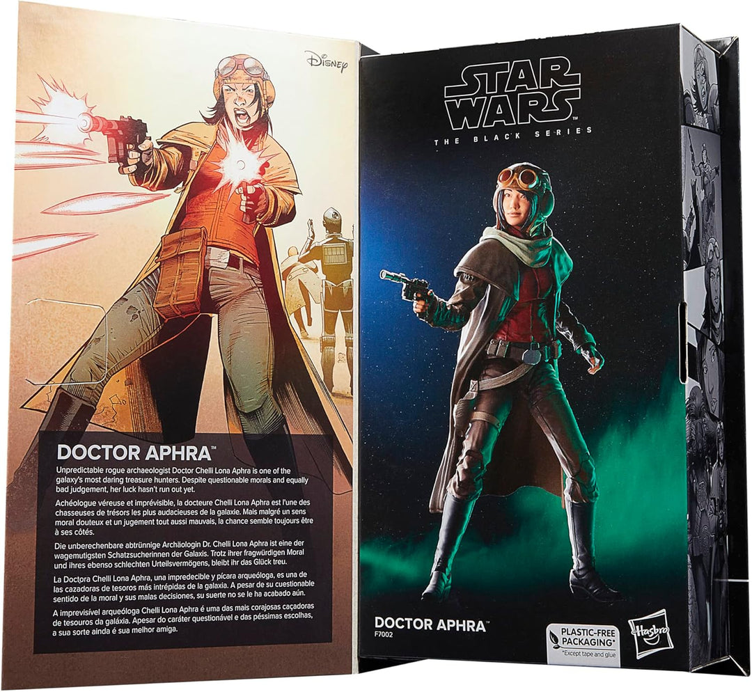 Star Wars The Black Series Doctor Aphra 6 Inch Action Figure - Blaster Accessory & Swell Coat, Ages 4+