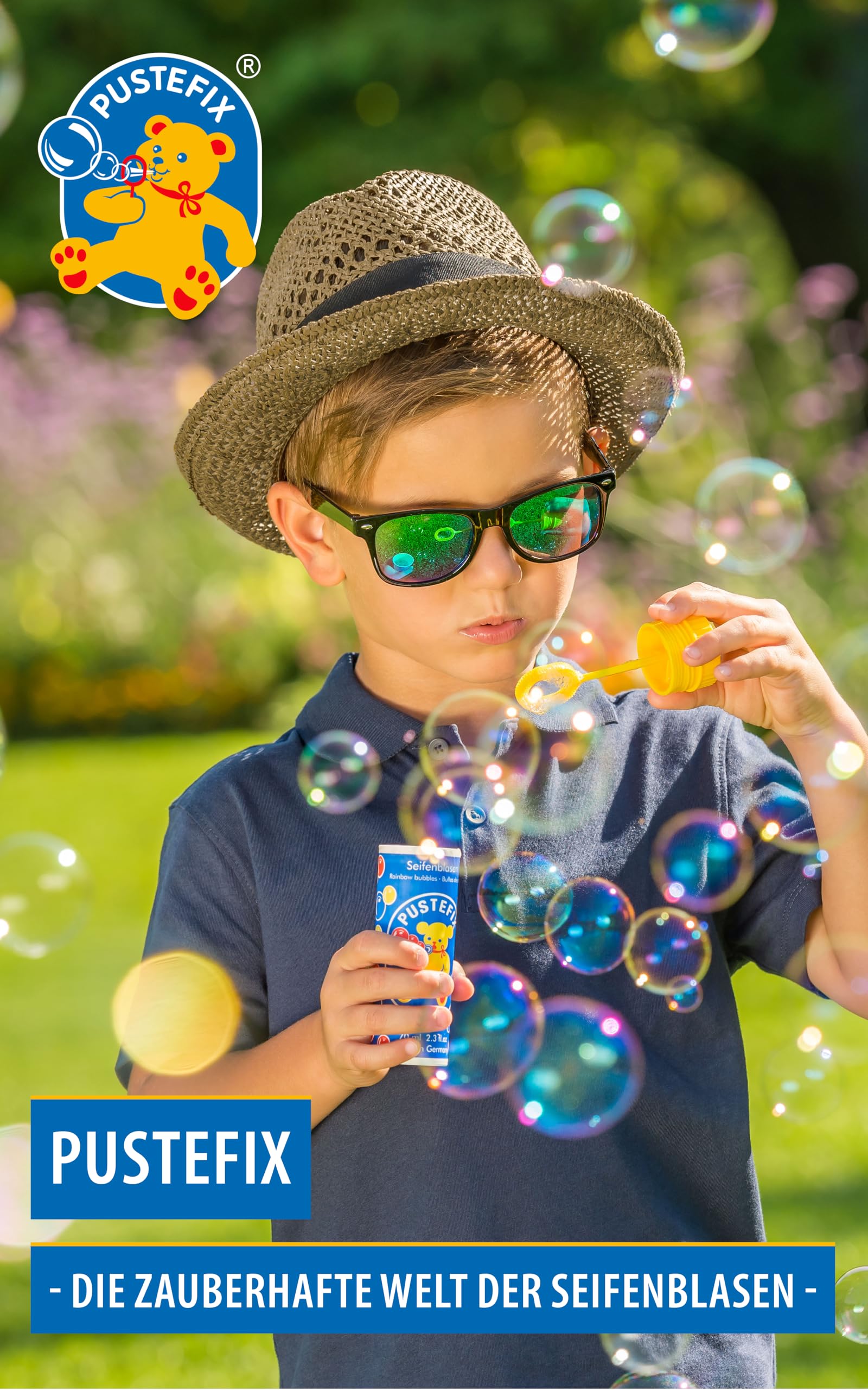 Pustefix XXL Bubble Solution Refill - 1000ml Maxi Bottle | Long-Lasting, Colorful Bubbles | Ages 7+ 2