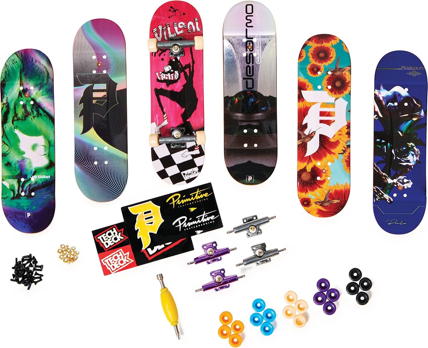 Tech Deck Sk8shop Bonus Pack - Build 6 Custom Fingerboards, Ages 6+ 5