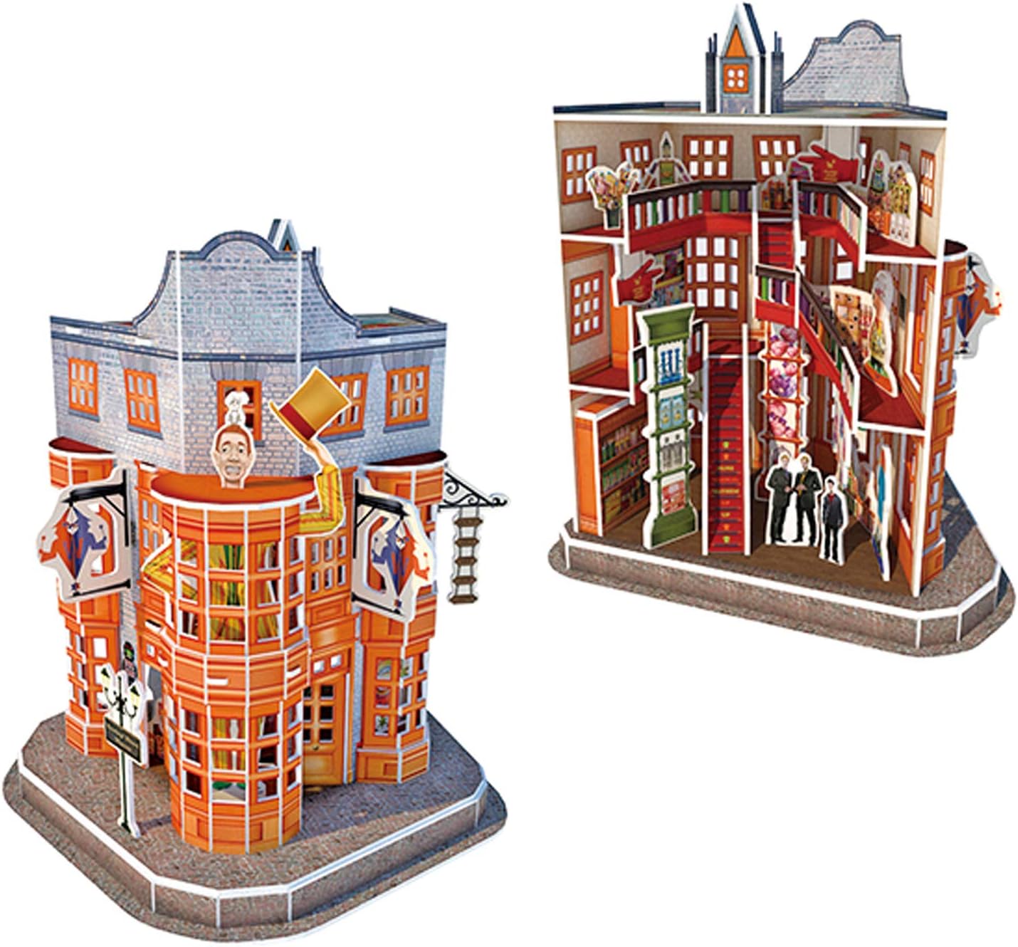 Harry Potter 7585 Diagon Alley 4-in-1 3D Puzzle Set - Foam Building Kit for Ages 8+