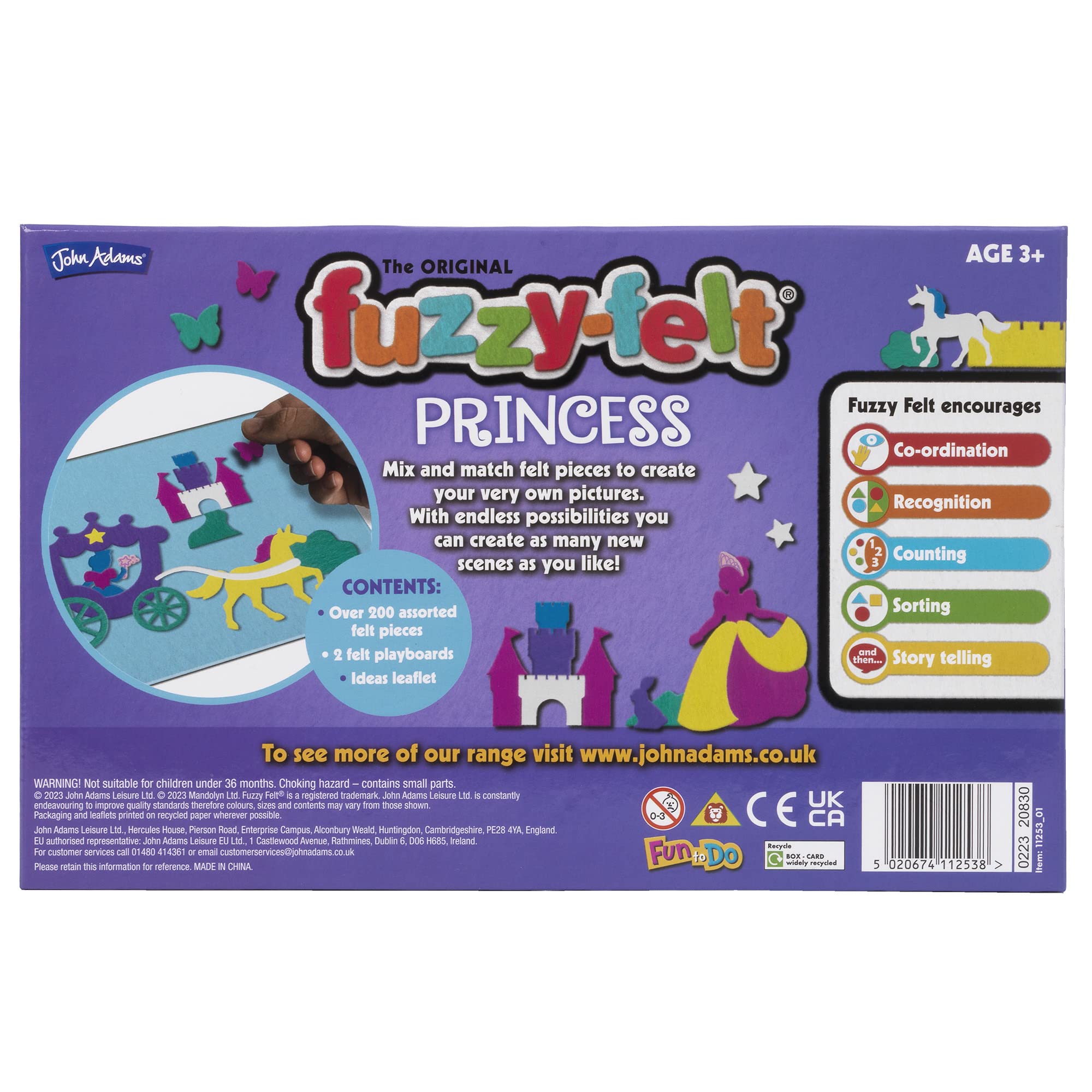 Fuzzy Felt Princess Drawer Set - 200+ Piece Craft Kit for Creative Play 4
