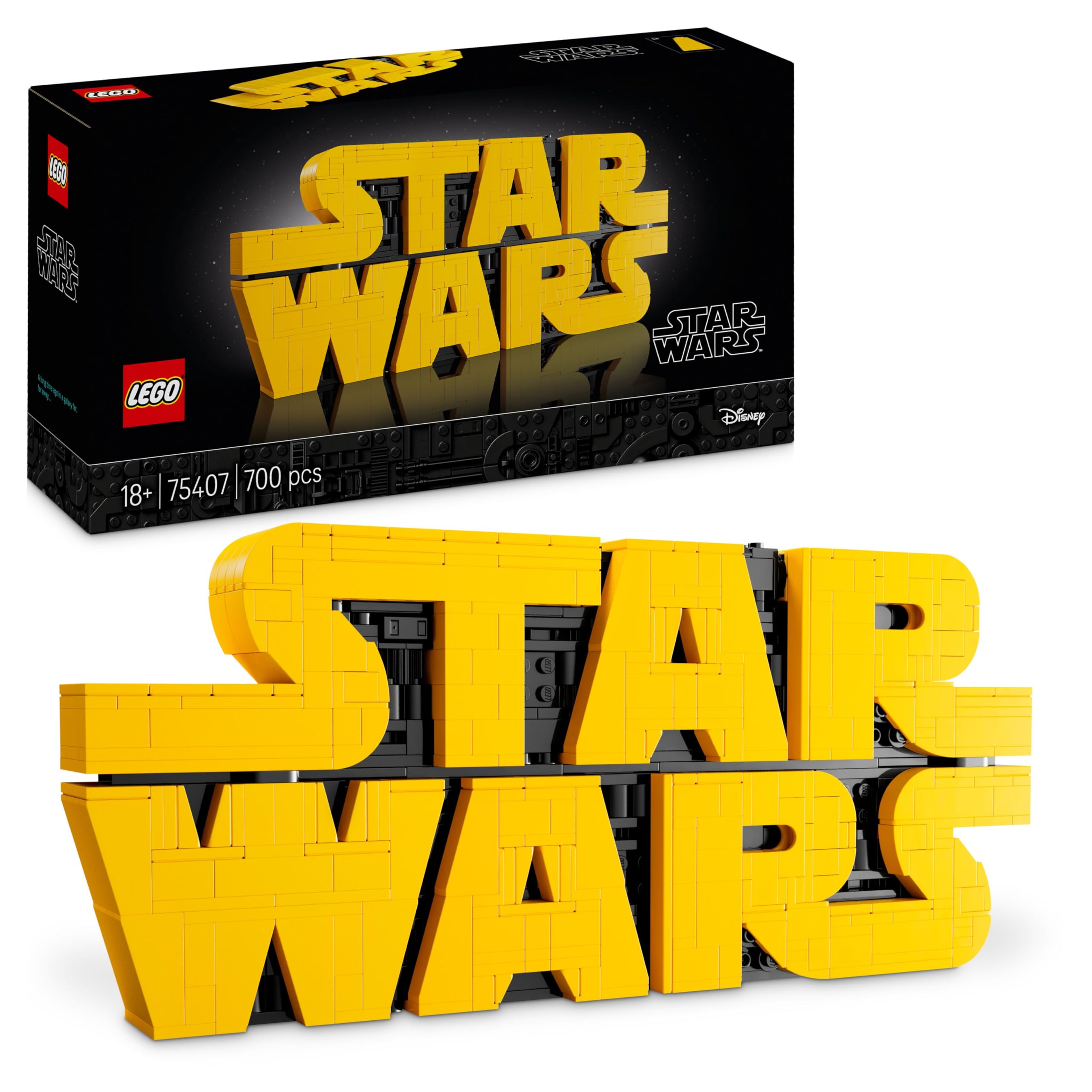 LEGO Star Wars 75407 Brick-Built Star Wars Logo - Collectible Building Set for Adults