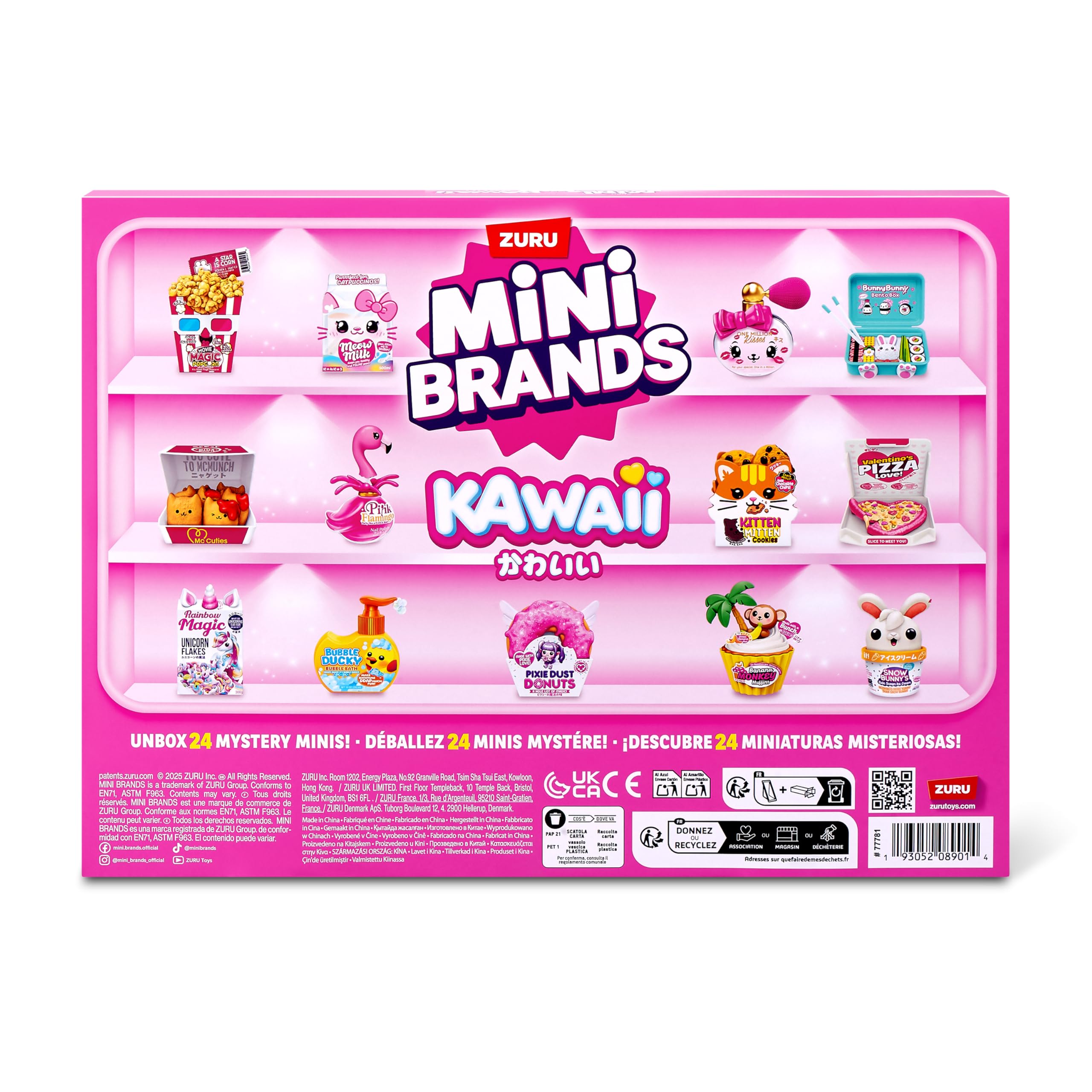 Mini Brands Kawaii Advent Calendar by ZURU - Collectible Seasonal Toy with 24 Mini Treasures 4