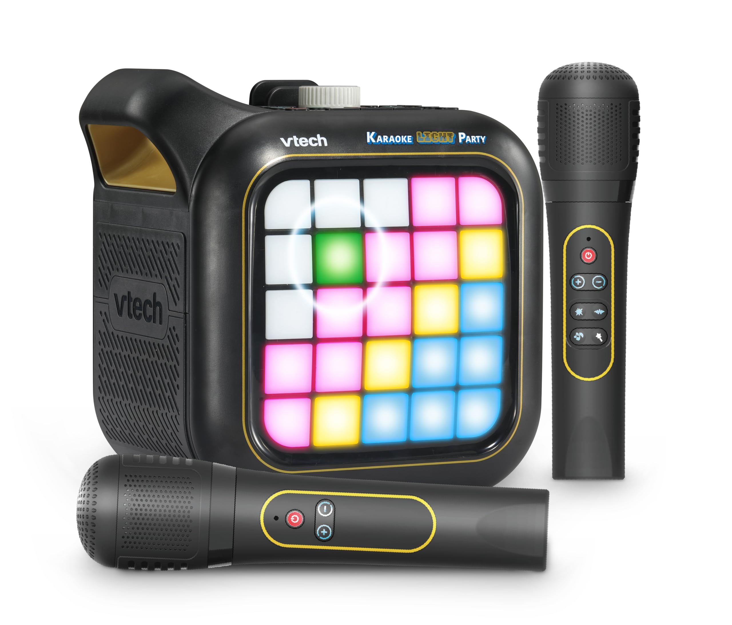 VTech Karaoke Light Party - Portable Bluetooth Karaoke Machine with 2 Wireless Microphones