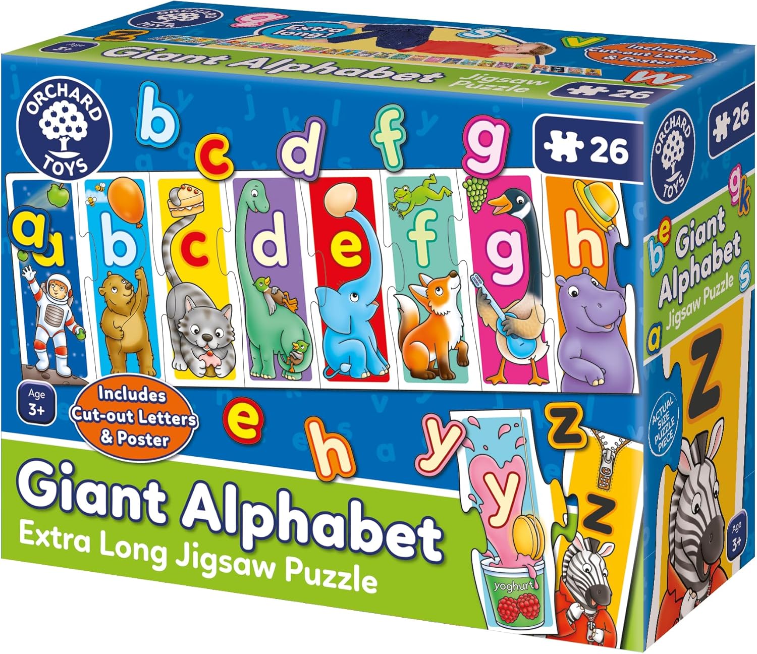 Orchard Toys Giant Alphabet Puzzle - Educational Jigsaw for Kids Aged 3+