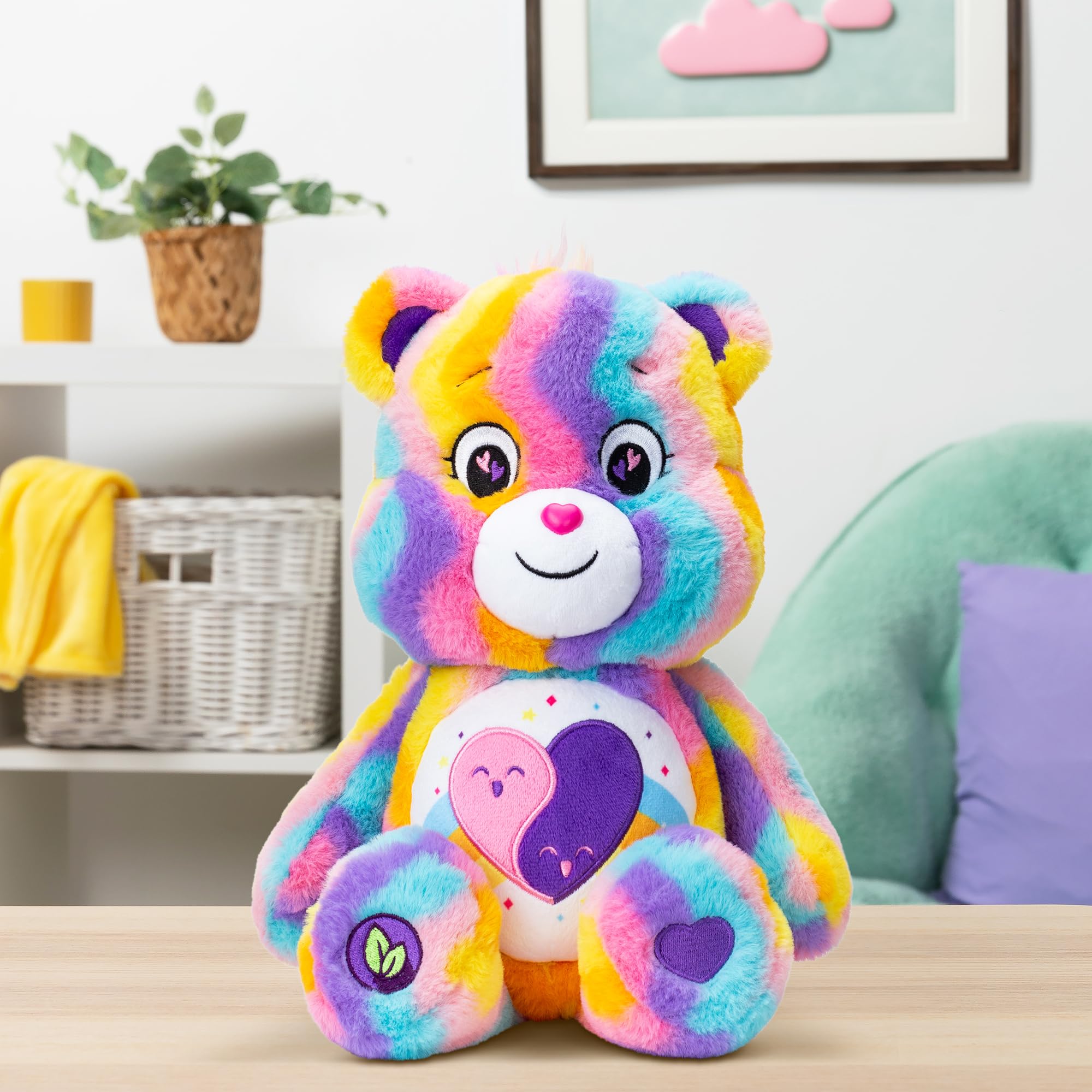 Basic Fun Care Bears Friend Forever Bear - 35cm Medium Plush | Eco Friendly | Ages 4+ 6