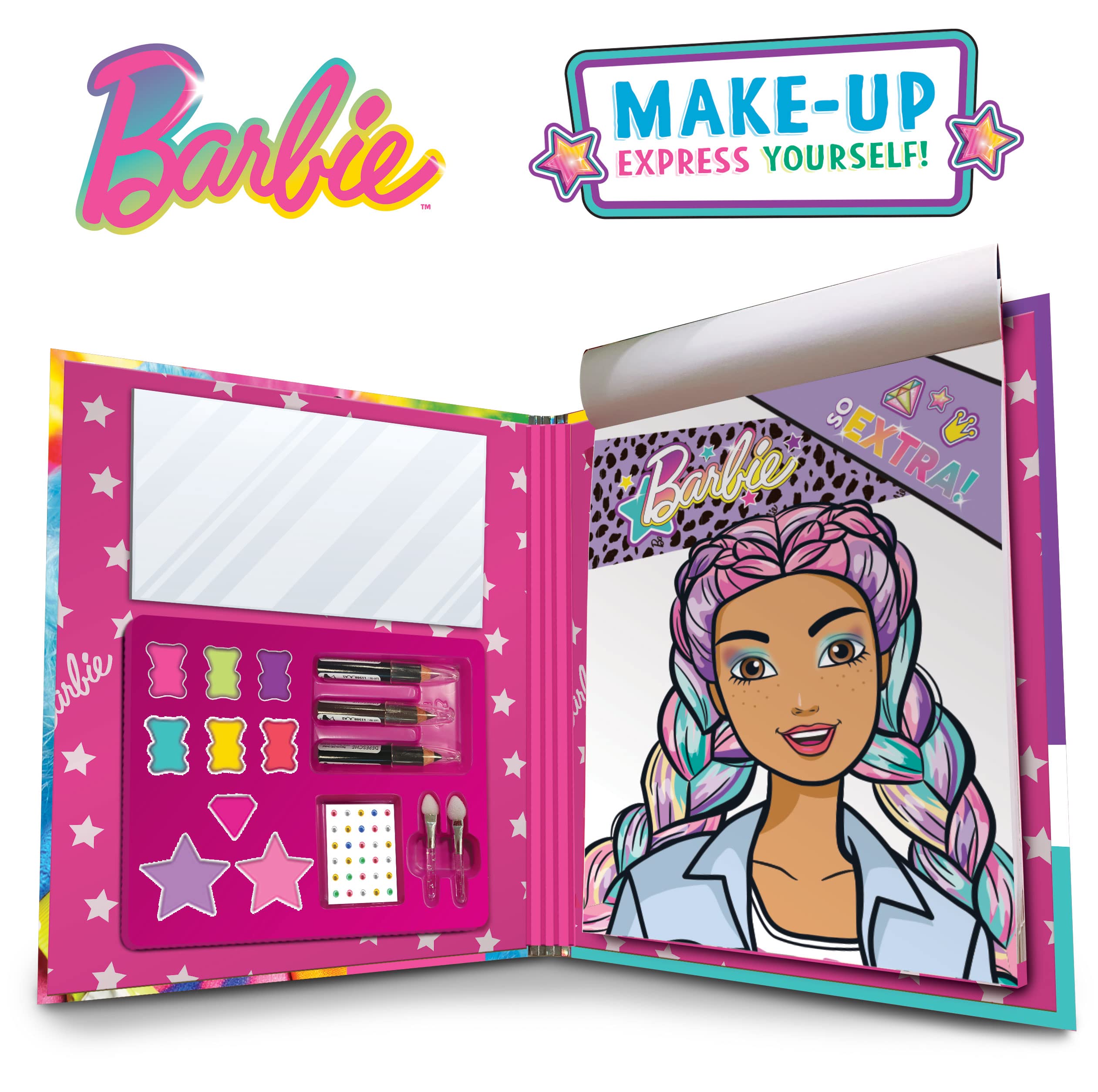 Liscianigiochi Barbie - Make Up Express Yourself! Sketchbook | Creative Play Set 3
