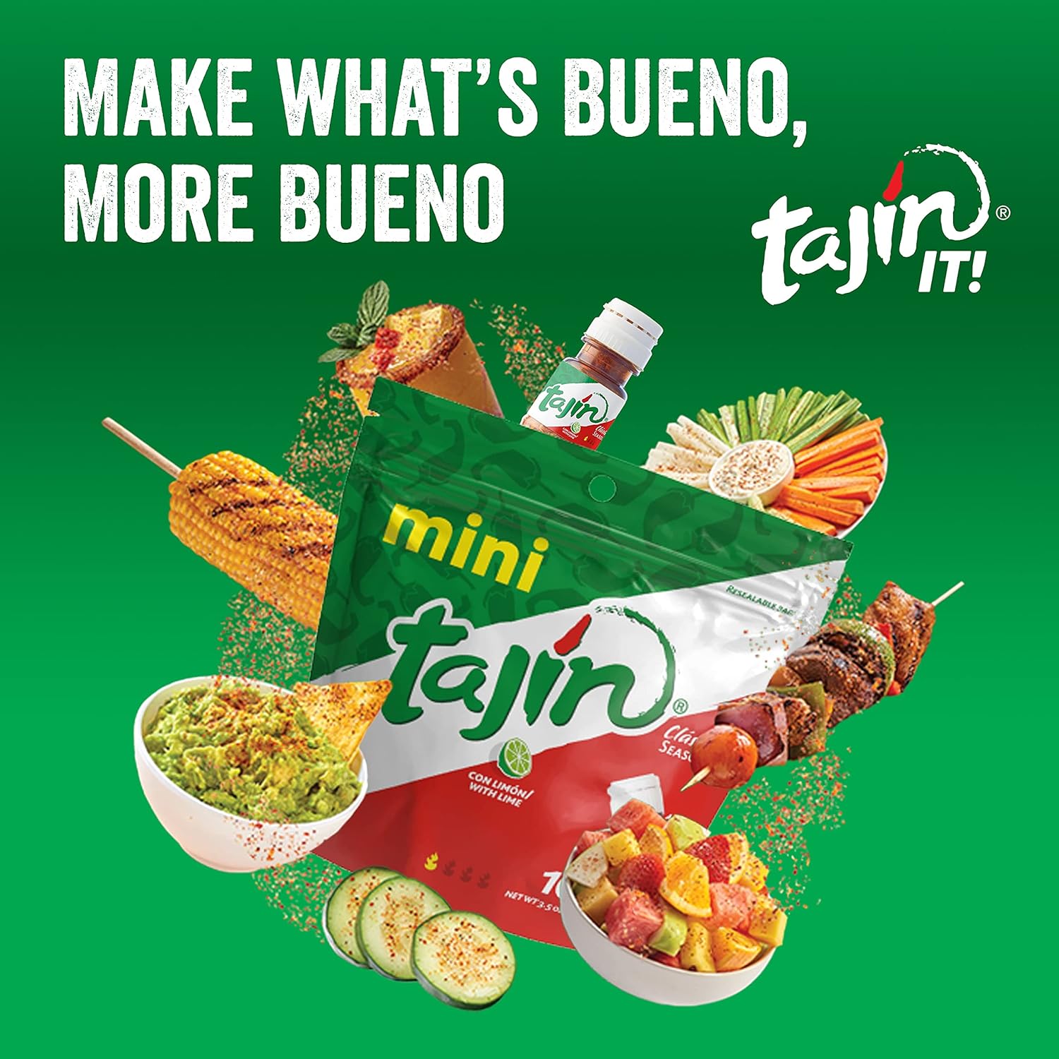 Tajín Clásico Seasoning Mini Pouch 0.35 oz (Pack of 10) – Authentic Mexican Chili Lime Spice 6