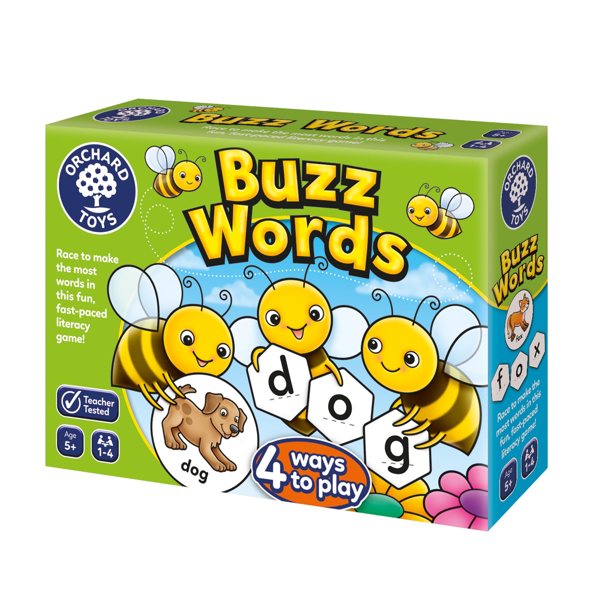 Orchard Toys Buzz Words - Educational Literacy Game with 4 Ways to Play | Ages 5+
