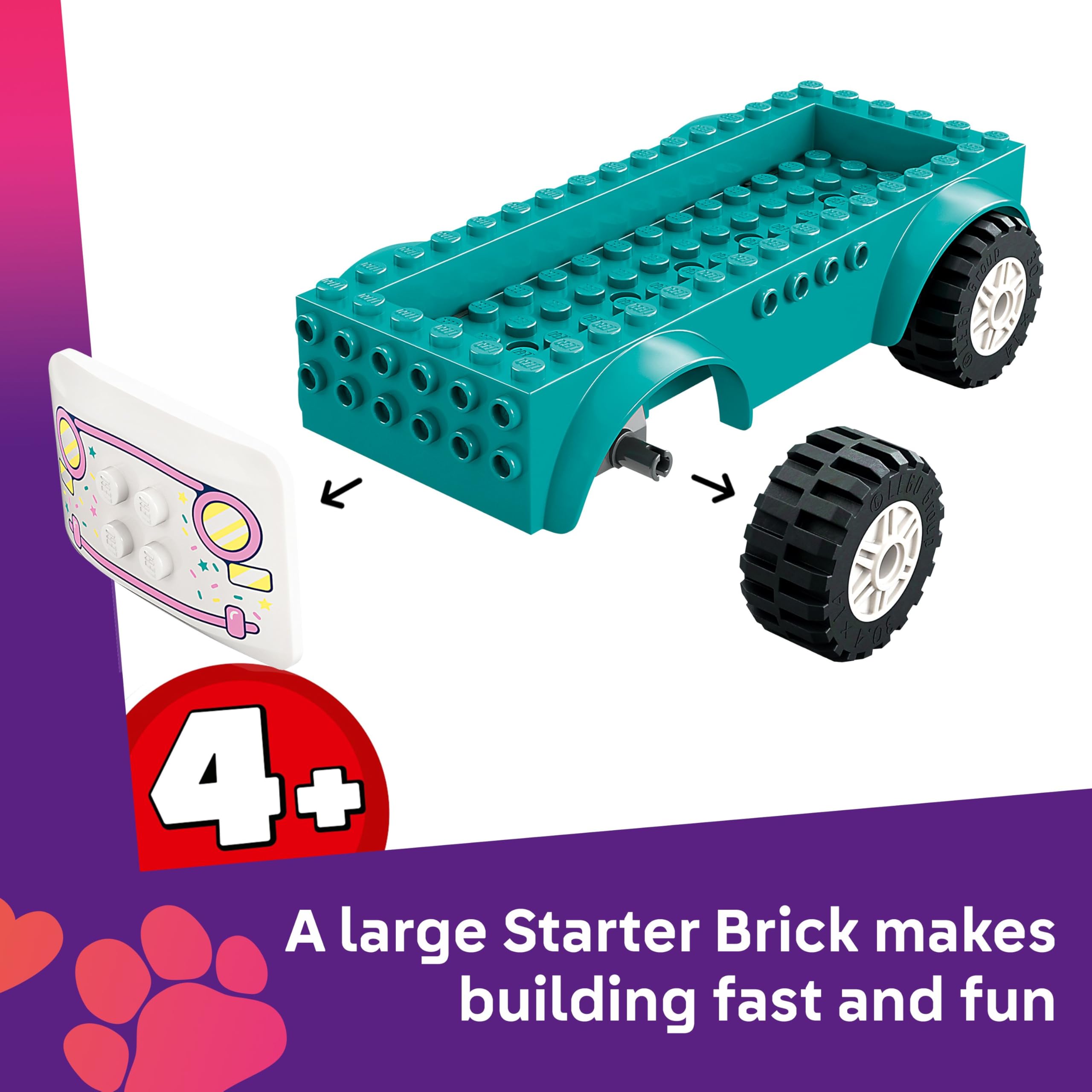 LEGO Friends Heartlake City Ice Cream Van Toy 42644 | Ages 4+ | Includes 2 Minidolls & Bunny 3