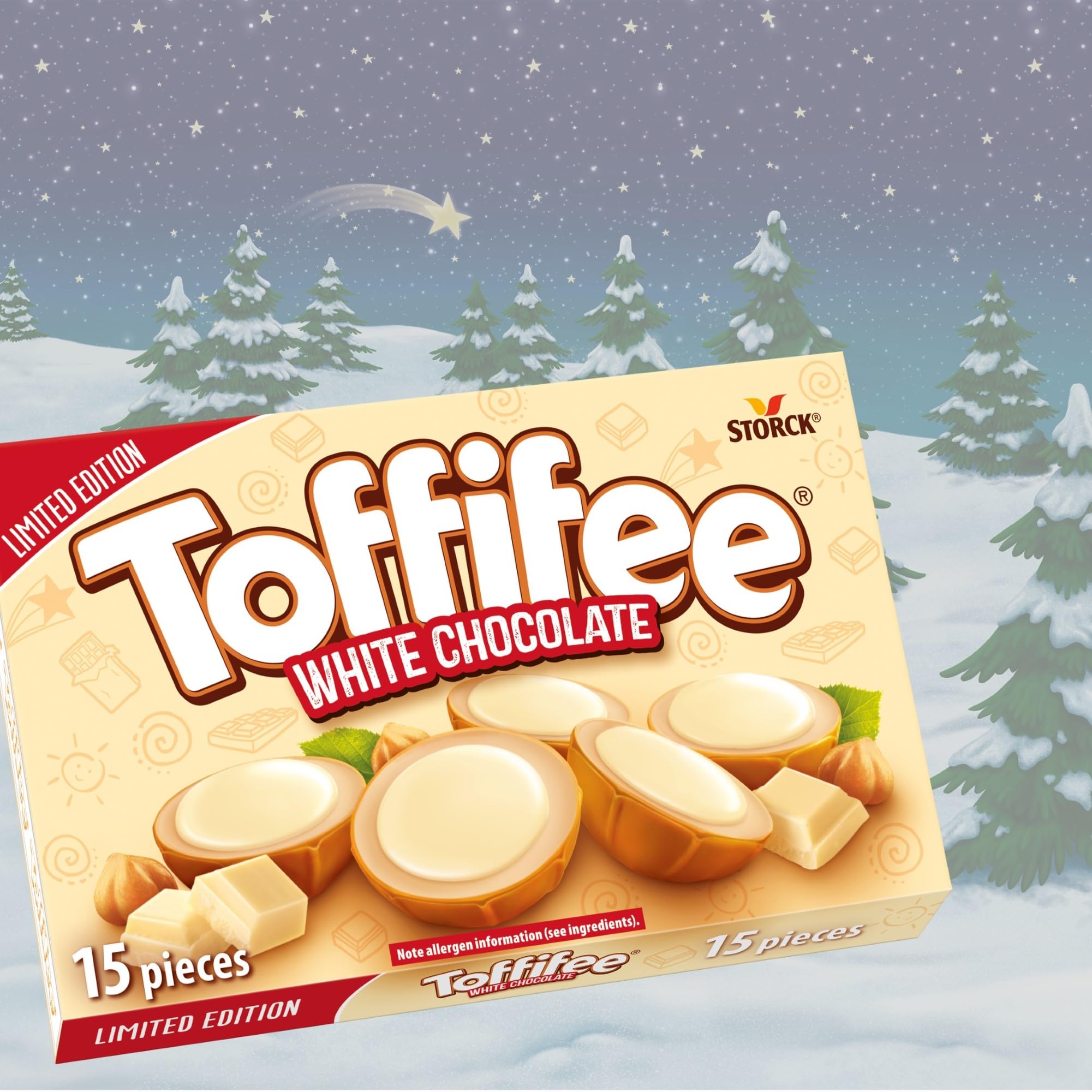 Toffifee White Chocolate Chewy Caramel Cups with Hazelnut & Smooth White Chocolate - 15 Pieces 11