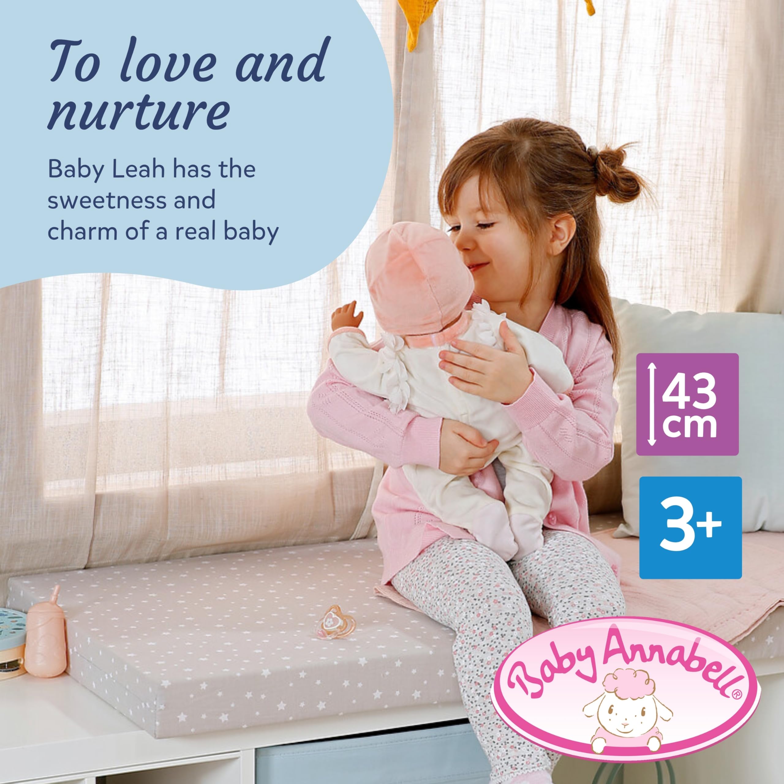 Baby Annabell Leah - 43cm Interactive Baby Doll with Realistic Movements & Sounds 8