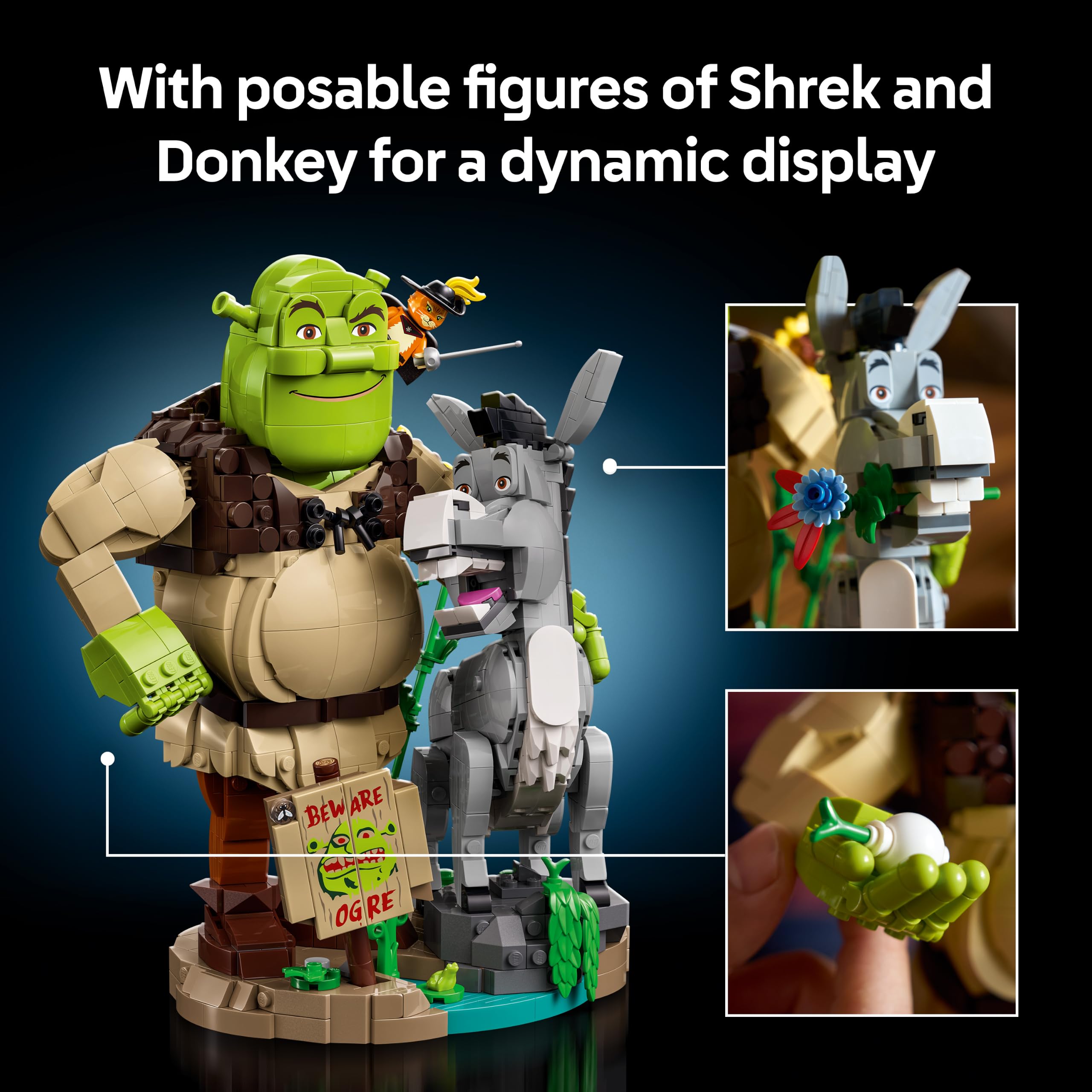 LEGO Shrek, Donkey & Puss in Boots 72423 Building Set | Ages 18+ | 1490g 5