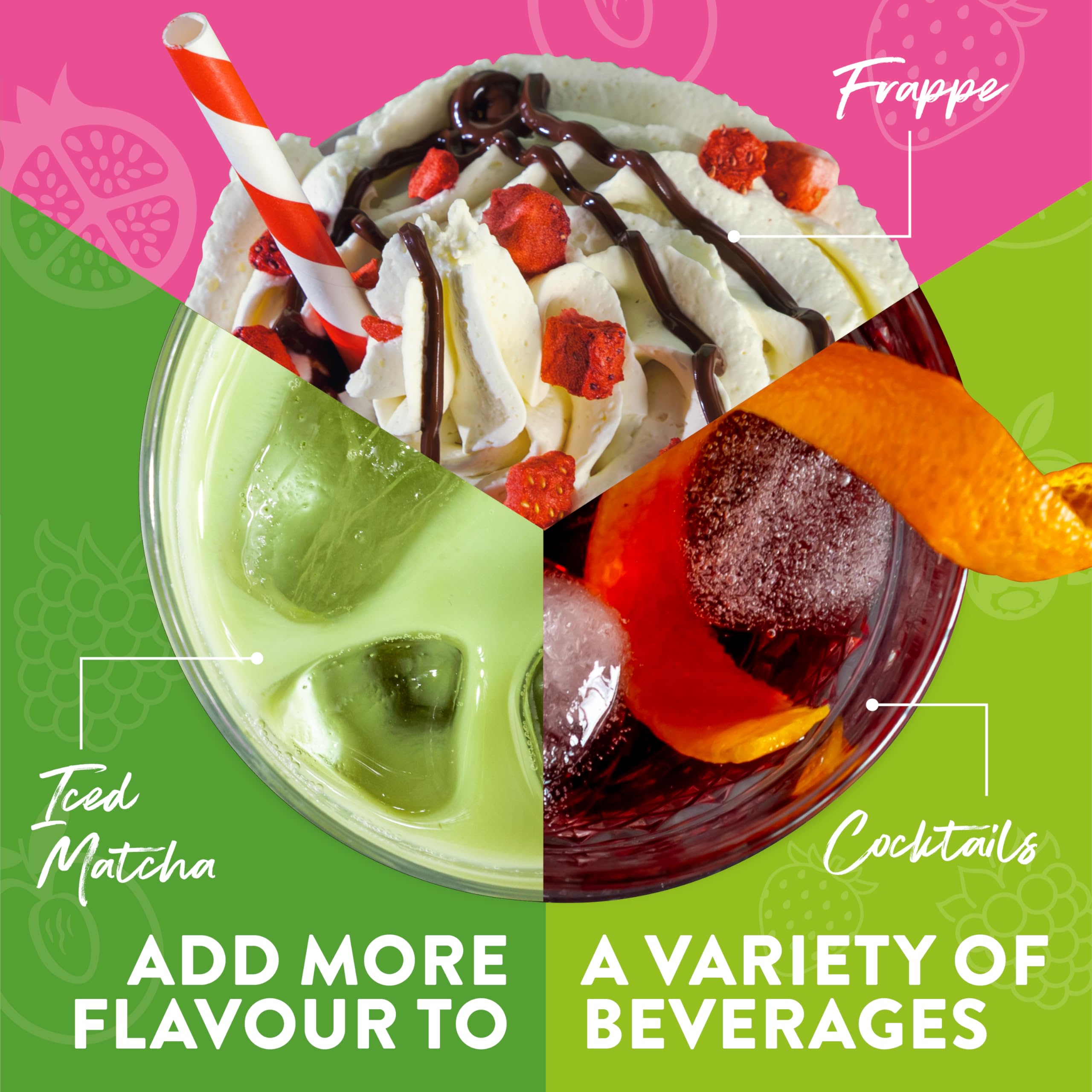 Simply Sugar Free Strawberry Syrup 1 Litre - Low Calorie Beverage Syrup for Drinks & Baking 6