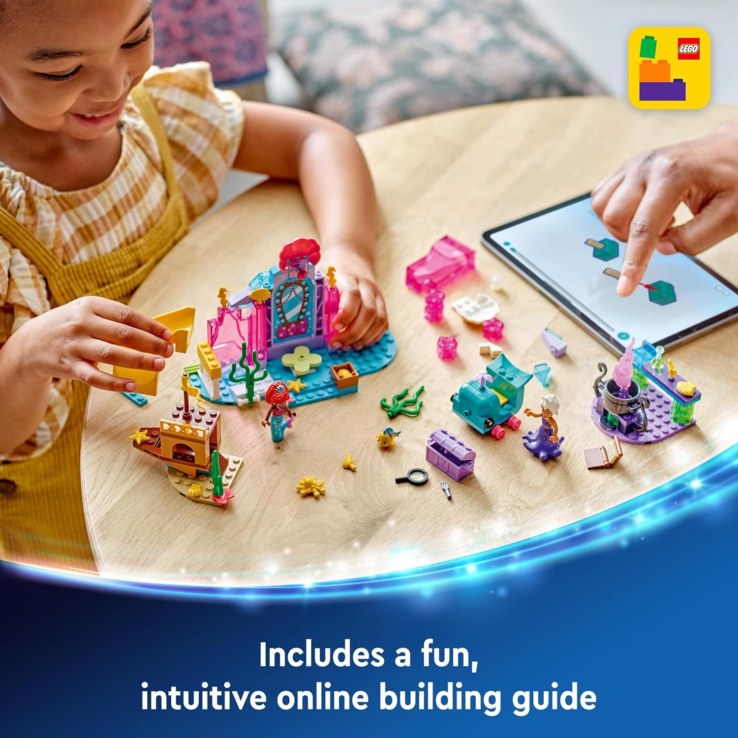 LEGO ǀ Disney Princess Ariel’s Crystal Cavern Buildable Playset for Kids 4+ 7