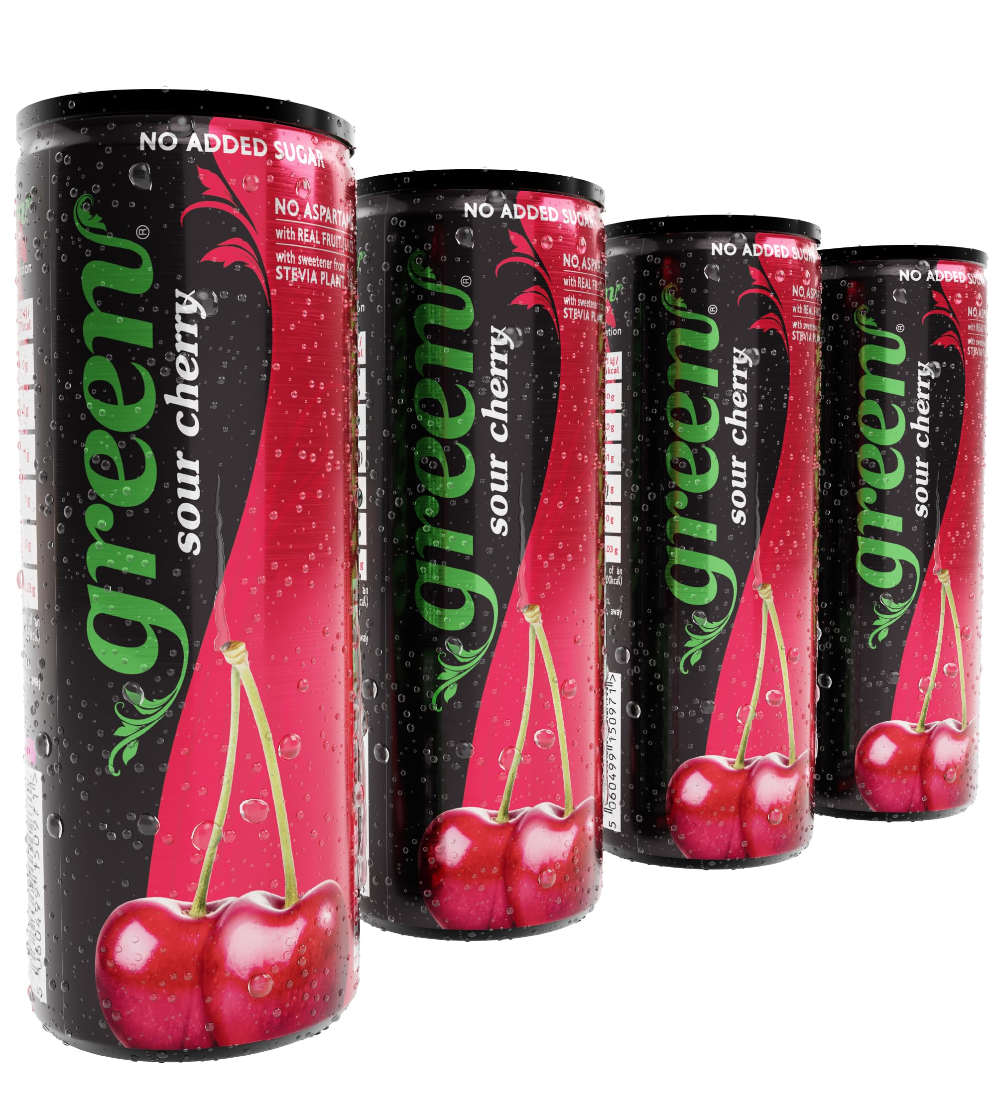 Green Cola - Sour Cherry Sparkling Drink (4 x 330ml)