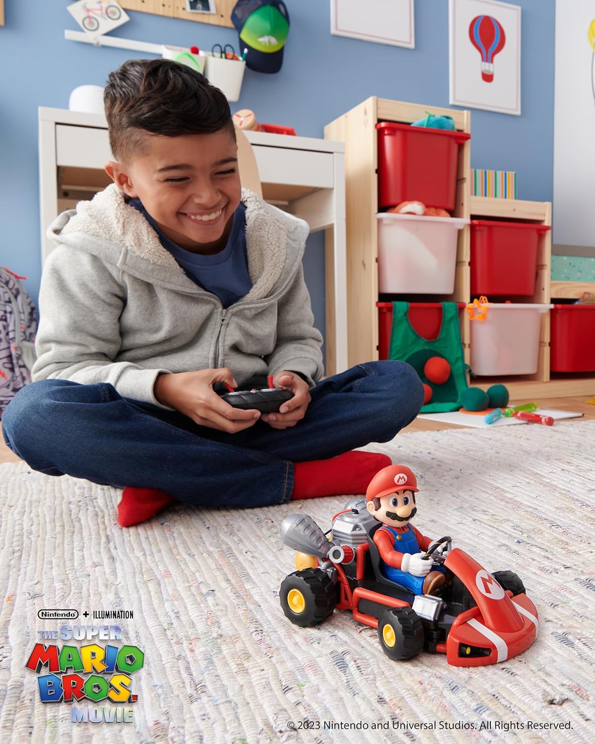 Super Mario Bros. Movie R/C Car - 2.4GHz Remote Control Vehicle with Moving Head & Hands 10