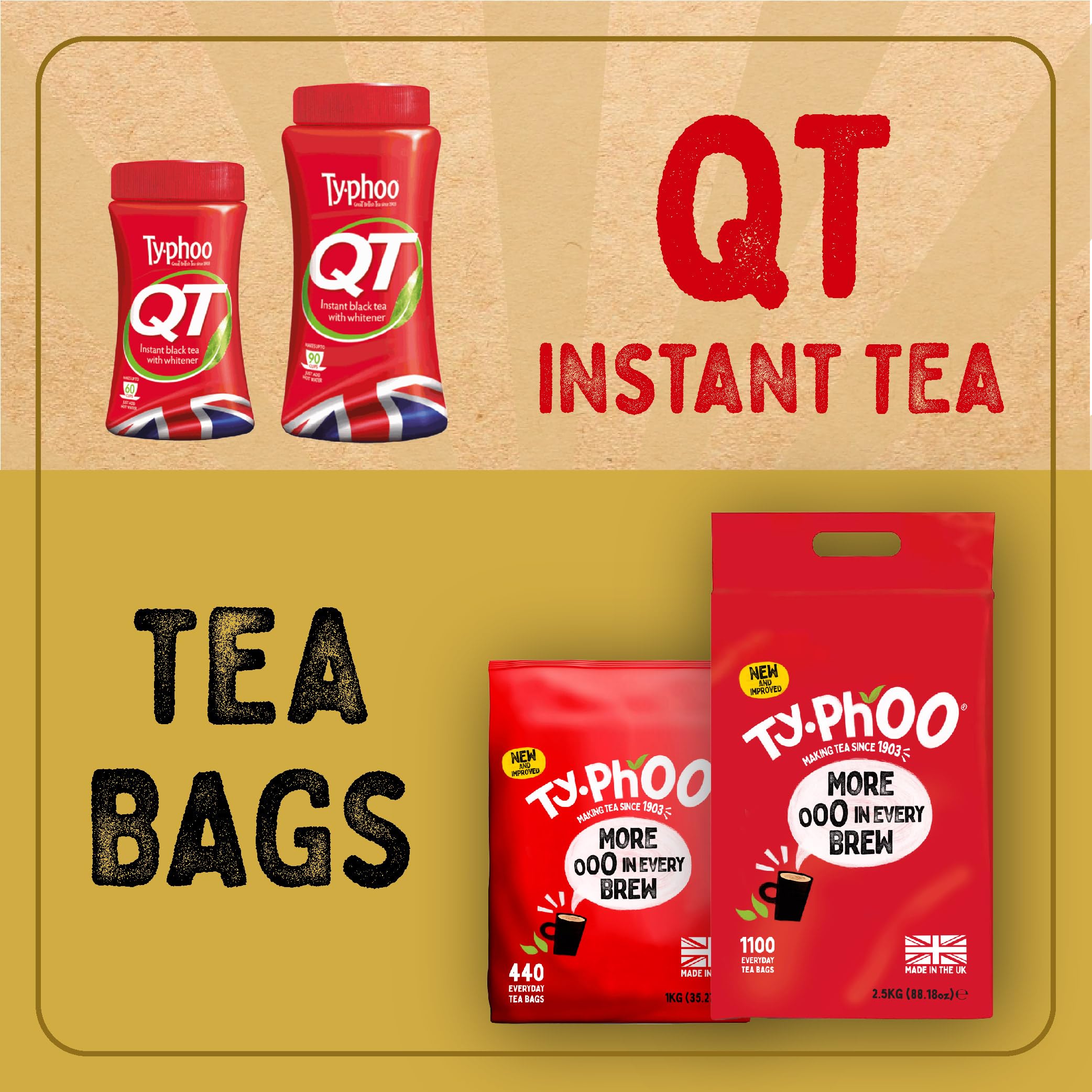 Typhoo - Gold Luxury Black Tea 80 Tea Bags 6