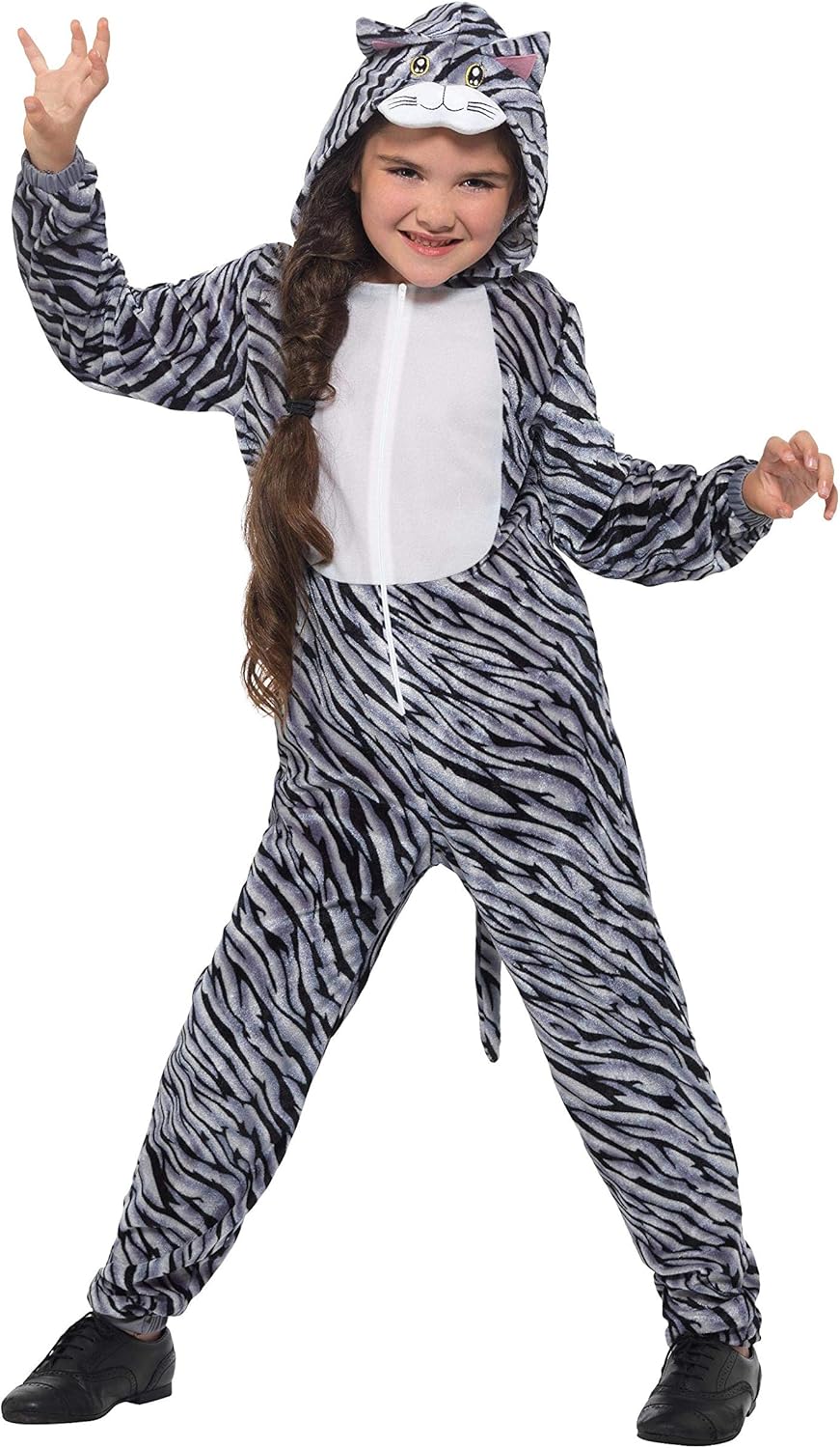 Smiffy's Tabby Cat Costume - Size S (4-6 Years) (49702S)