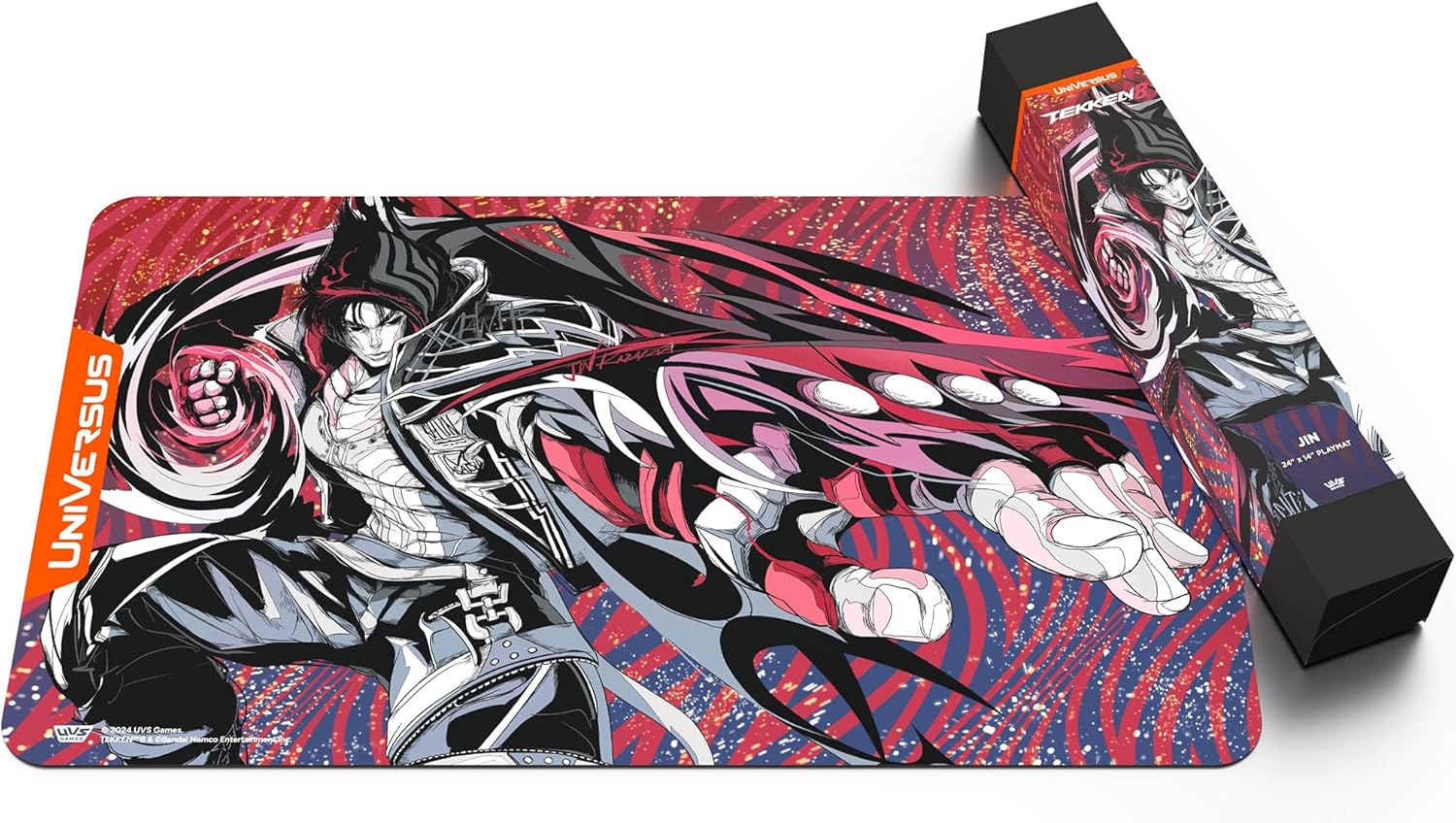 UniVersus Tekken 8 Jin Playmat - 24 x 14 Inch Neoprene Gaming Mat 6