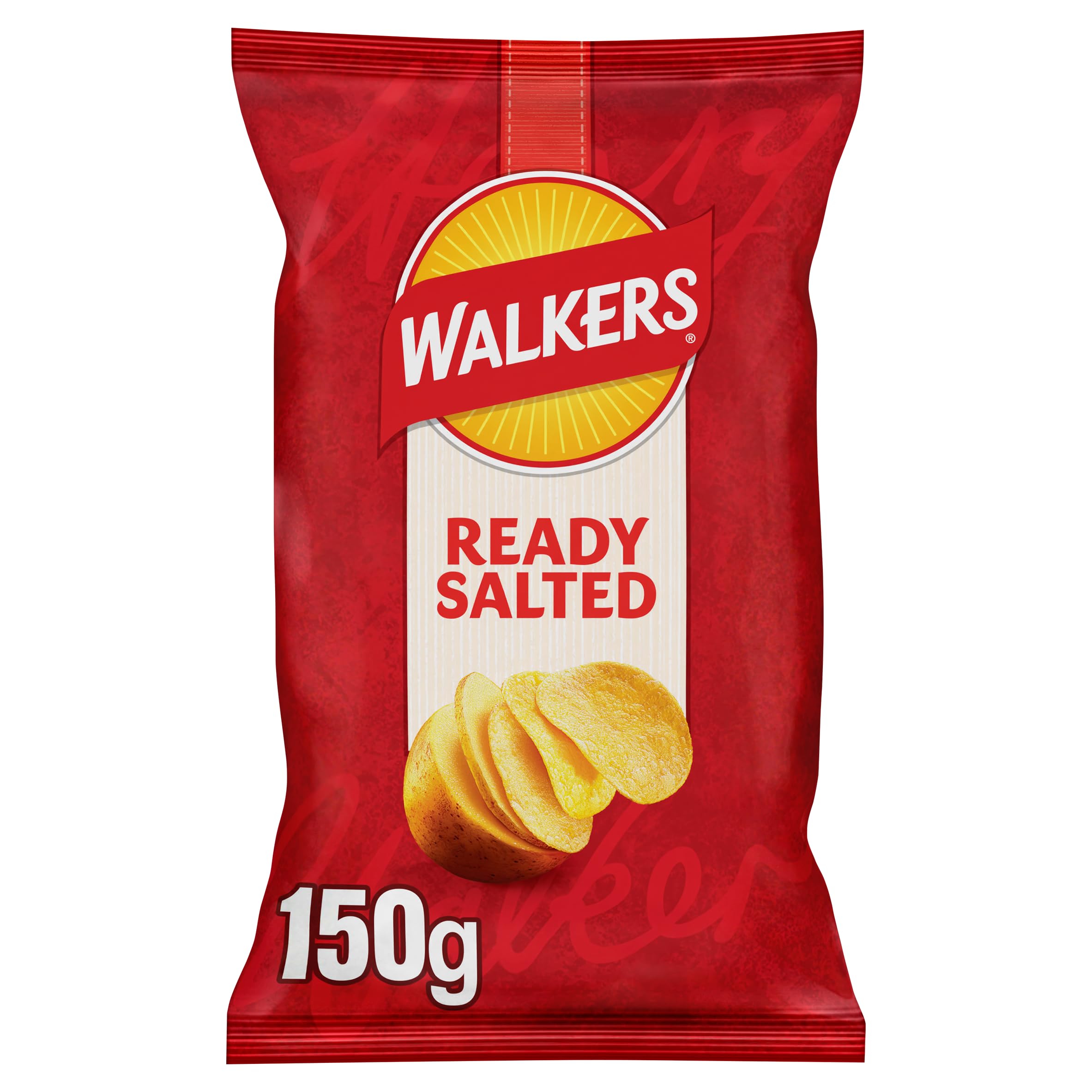 Walkers Ready Salted Crisps - 150g Sharing Bag | Made with 100% Great British Potatoes 1