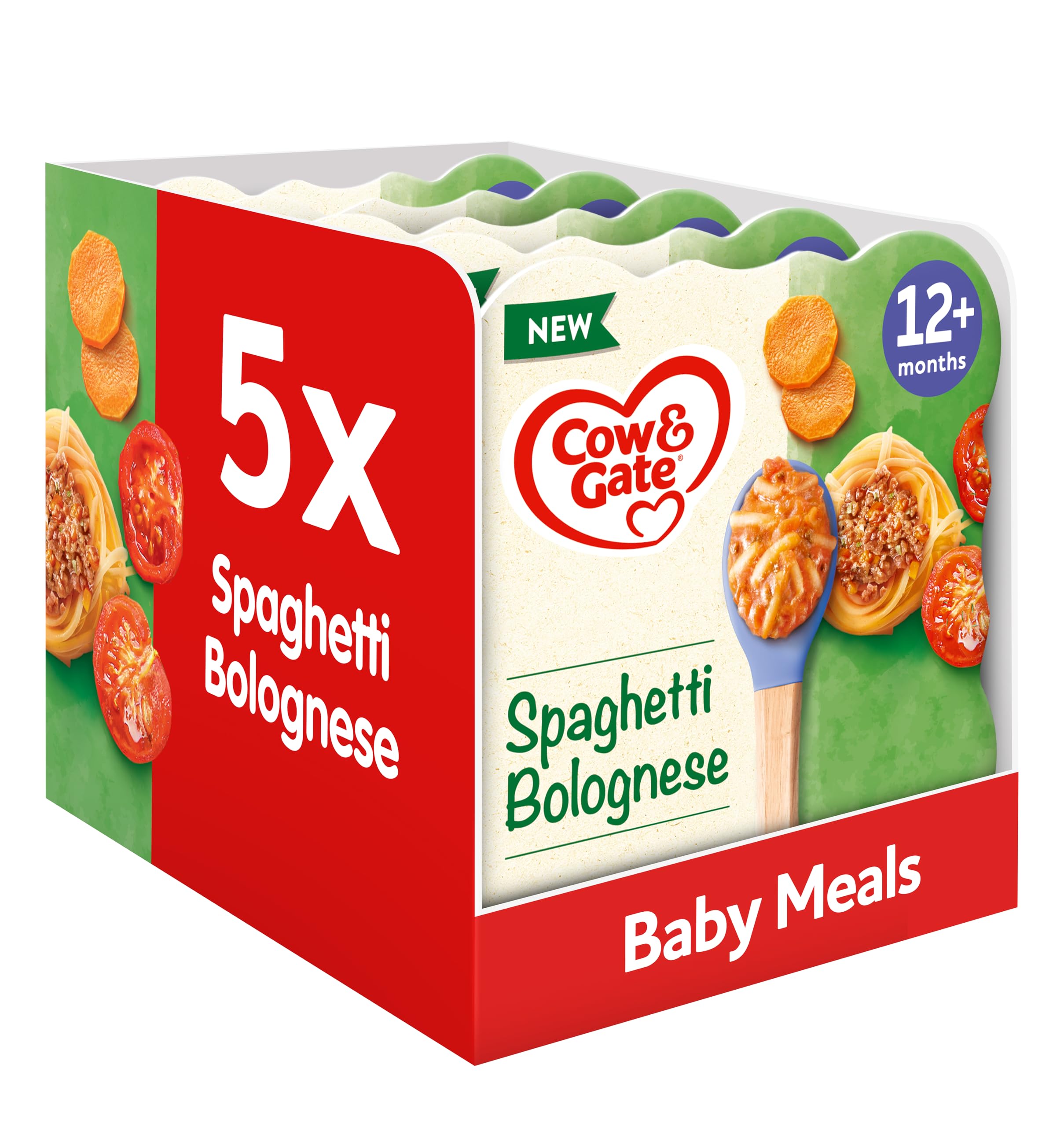 Cow & Gate - Spaghetti Bolognese Baby Food Meal (230g, Pack of 5)