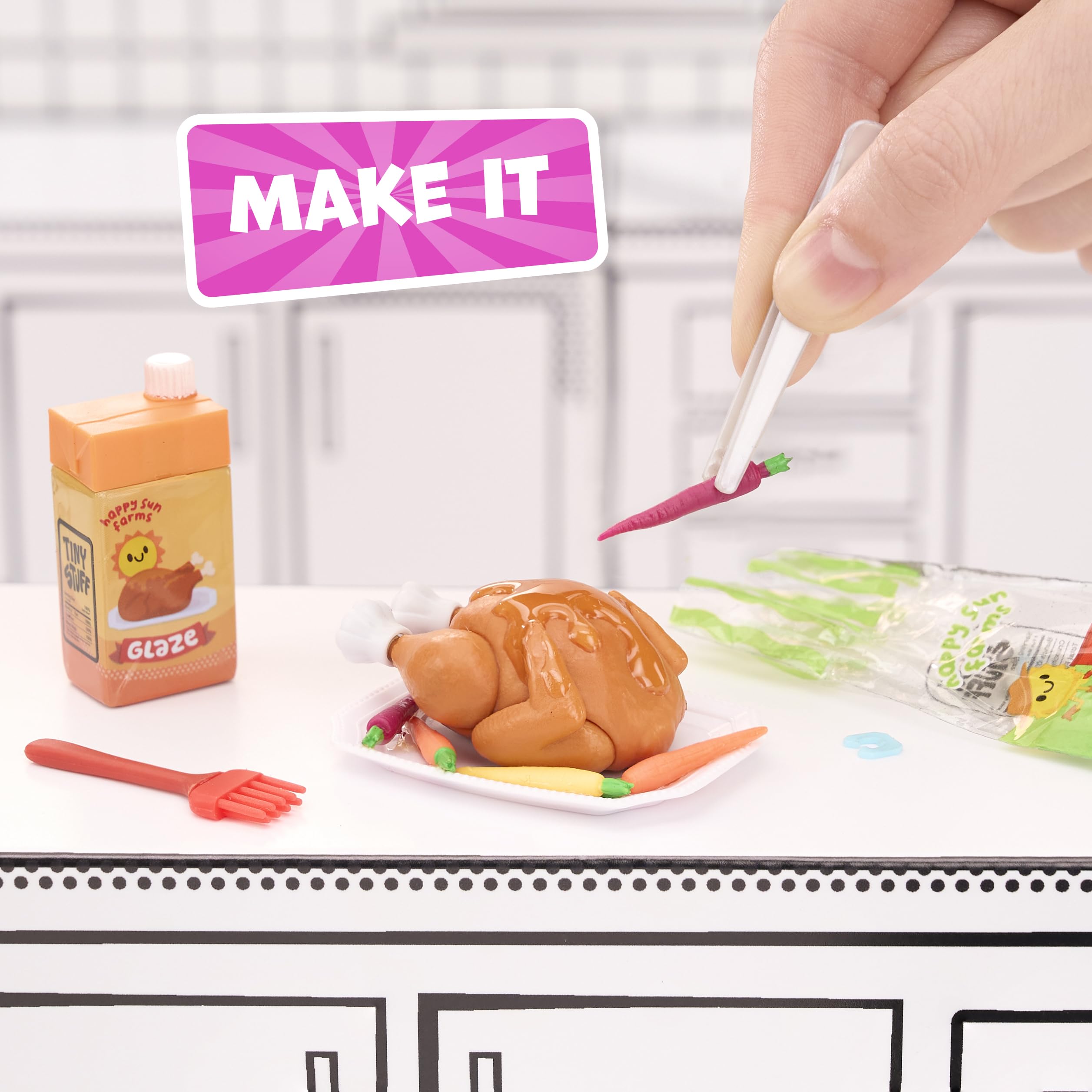 MGAs Miniverse Make It Mini Mega Buffet – DIY-Spielset aus Kunstharz zum Sammeln 7