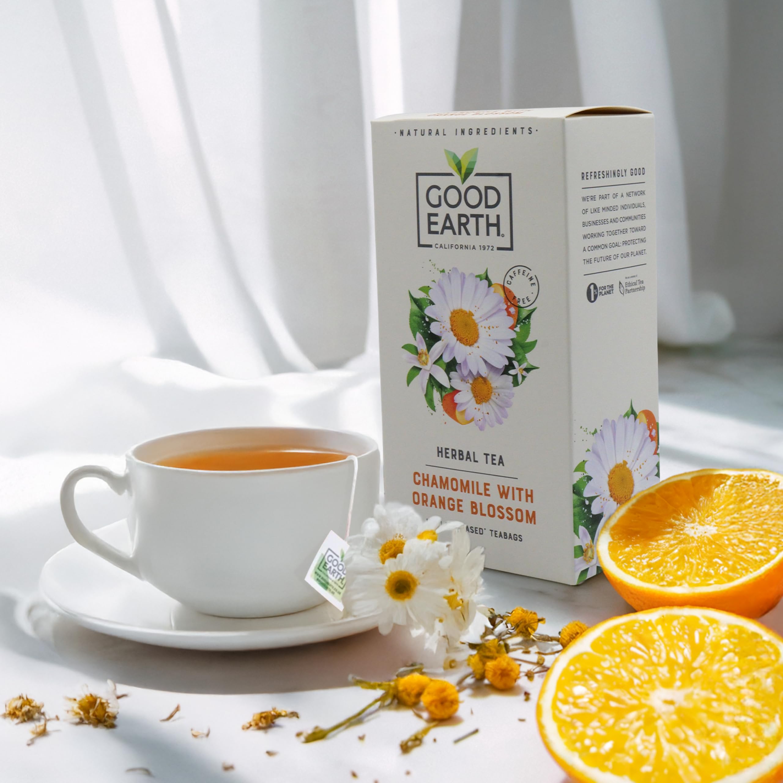 Good Earth Tea Co. - Chamomile with Orange Blossom Herbal Tea Bags 5