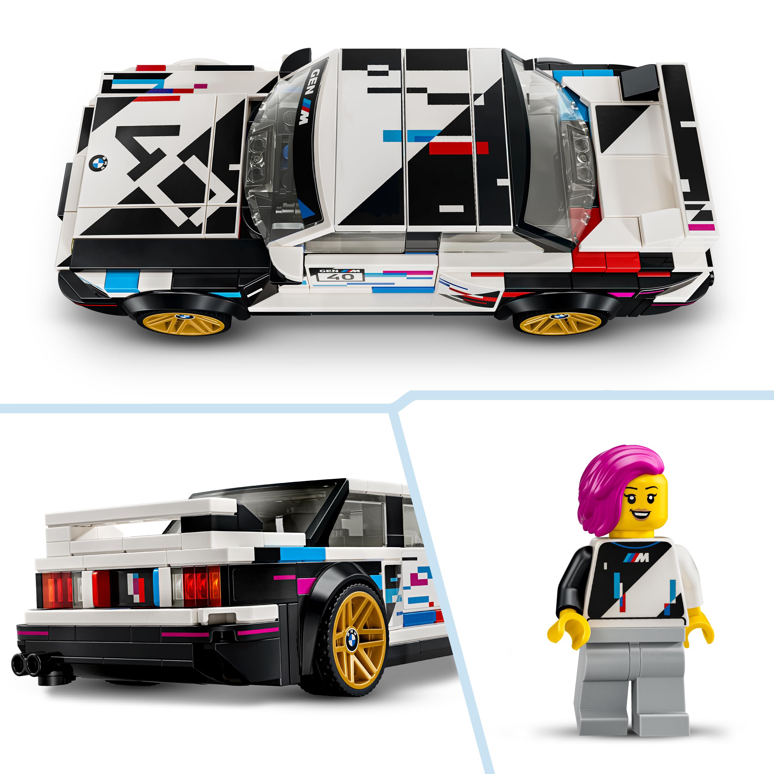 LEGO Speed Champions BMW M3 (E30) Car Toy Building Set | Model 77263 | Ages 9+ 4