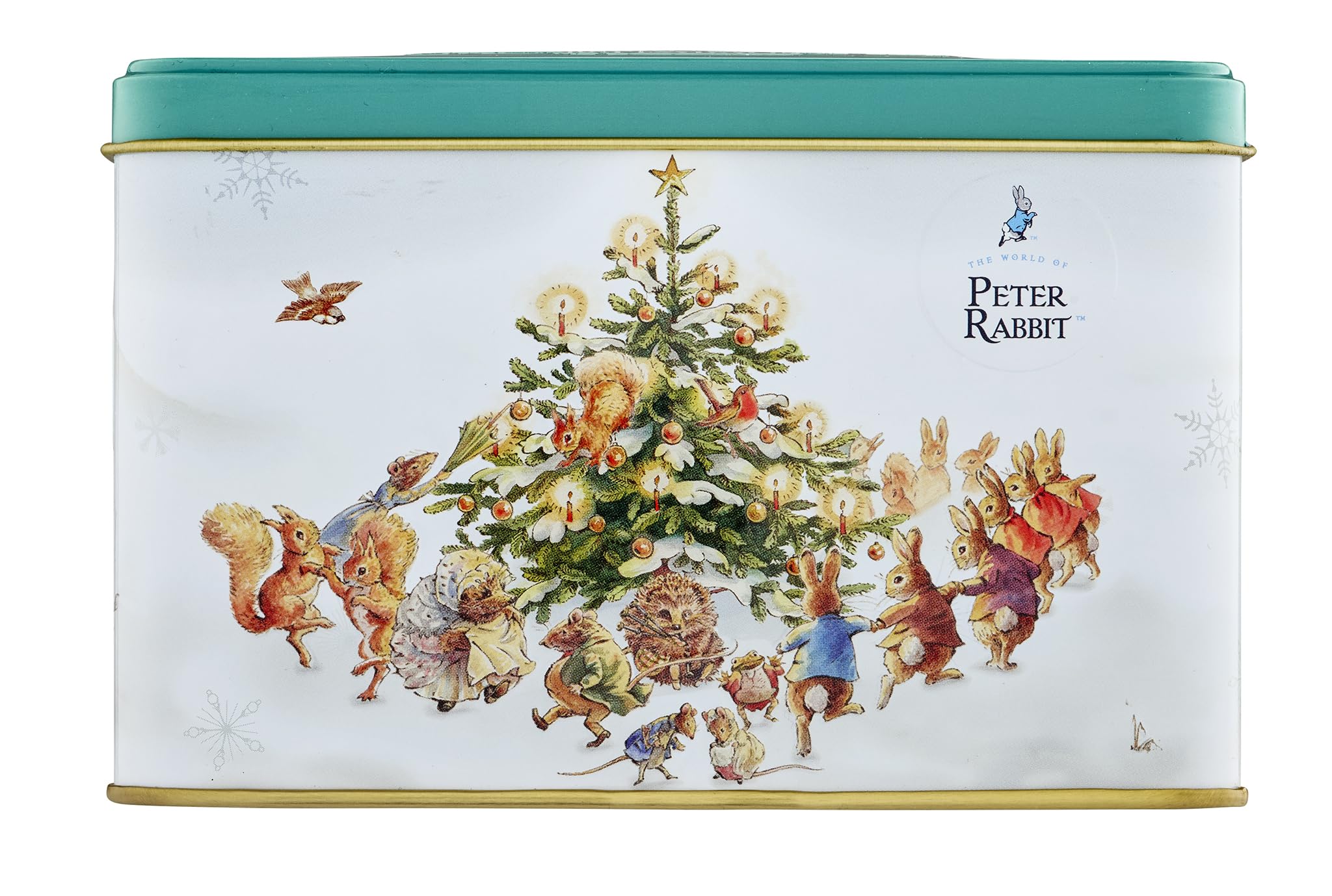 New English Teas Peter Rabbit Christmas Tea Caddy - 40 English Breakfast Tea Bags