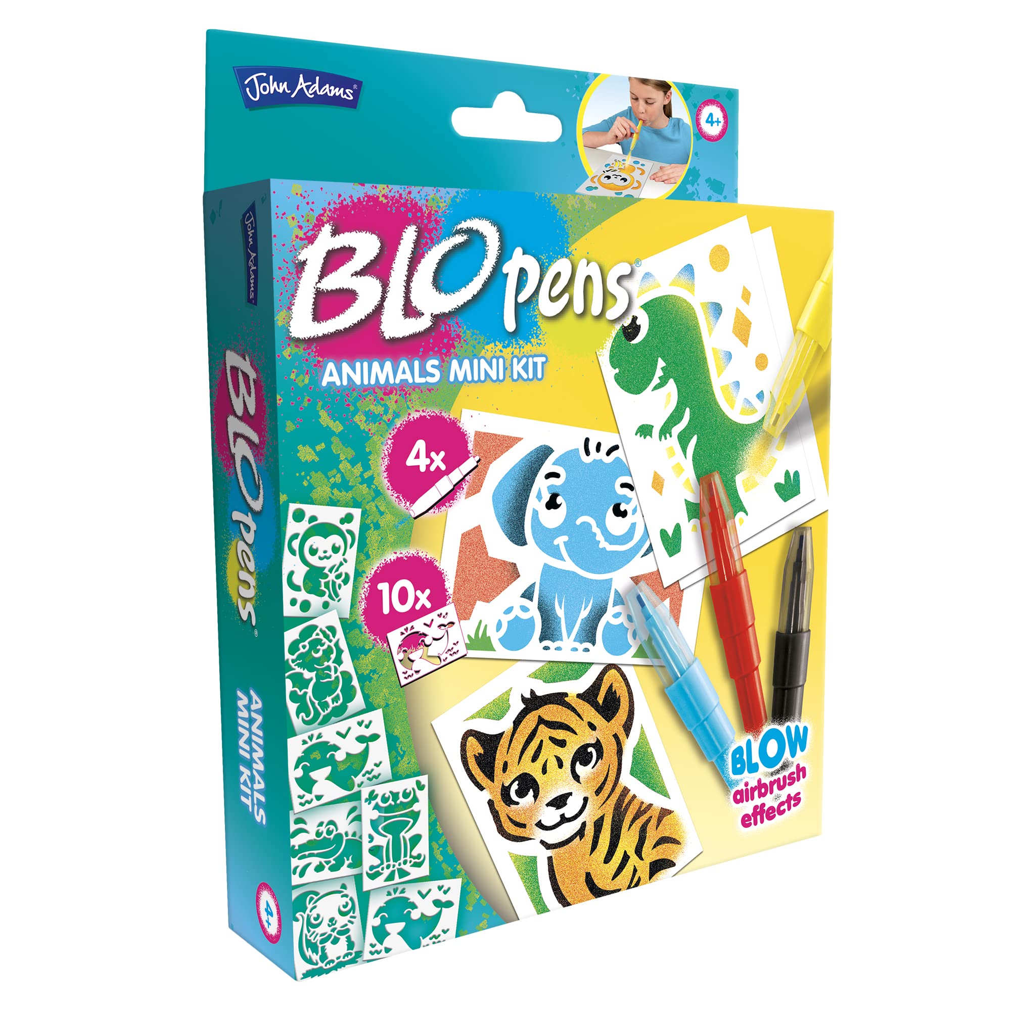 John Adams BLOPENS Animal Mini Kit - Airbrush Art for Kids 4+ 7