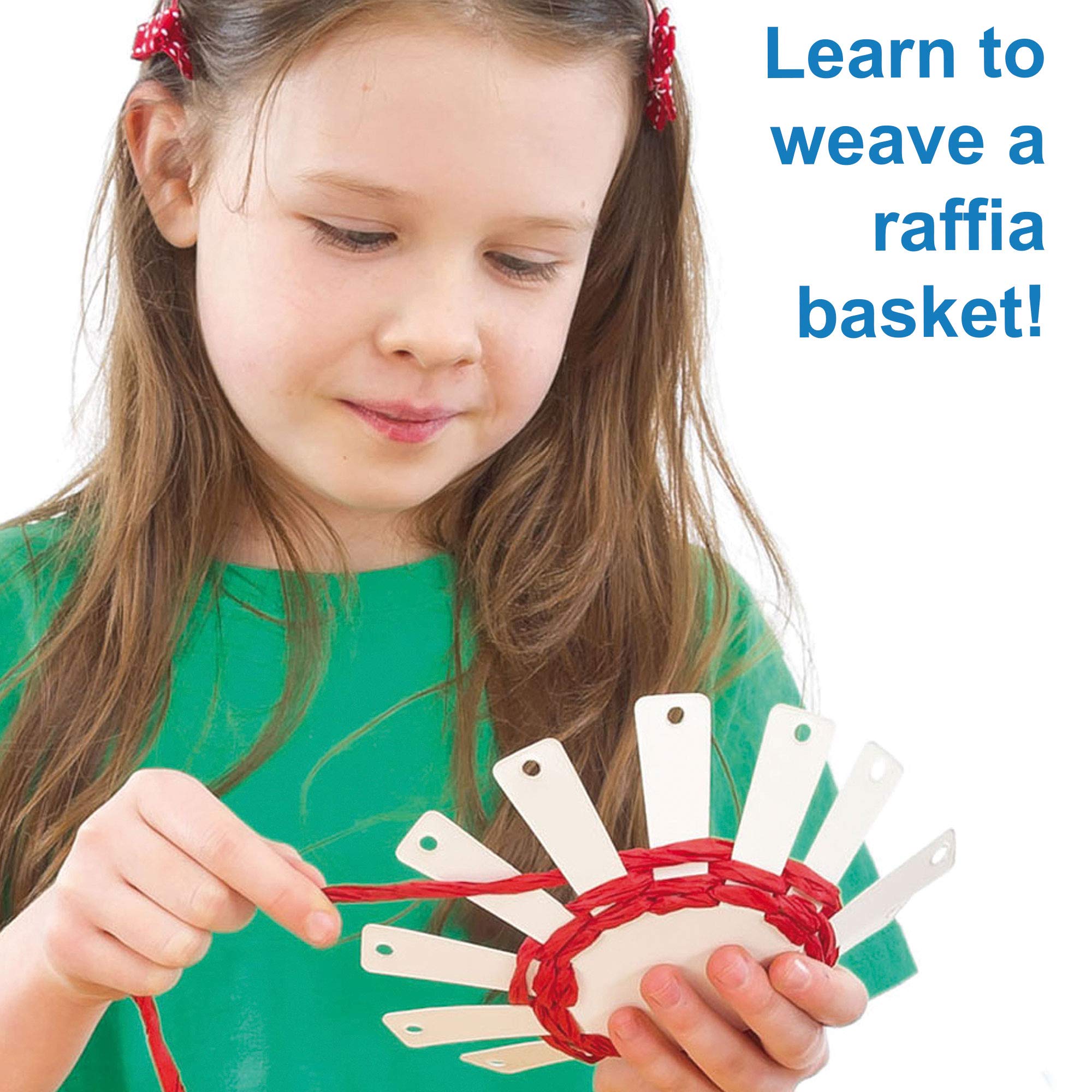 Baker Ross EF656 Basket Weaving Craft Kit - Creative Arts & Crafts Activity for Kids Ages 5+ 6