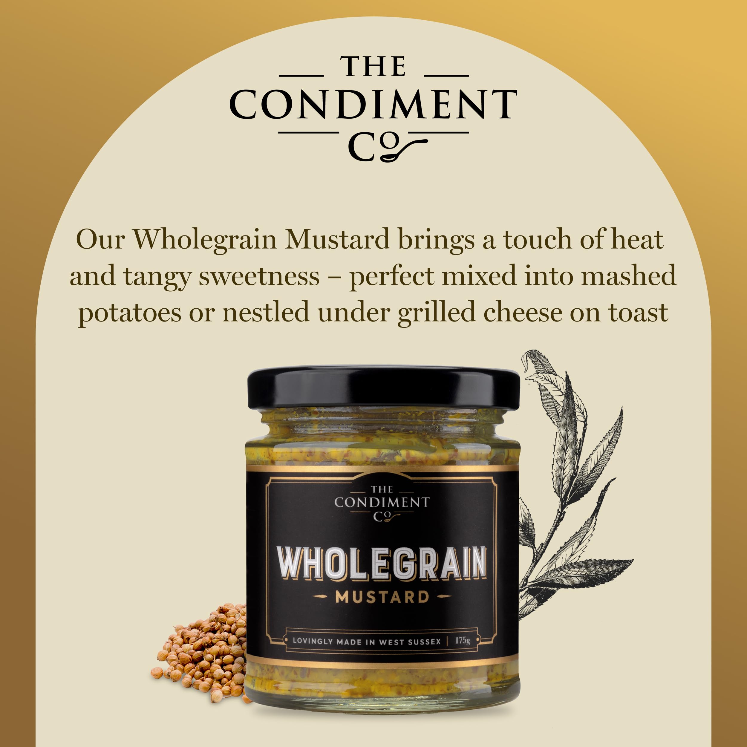 The Condiment Company Wholegrain Mustard - 175g 3