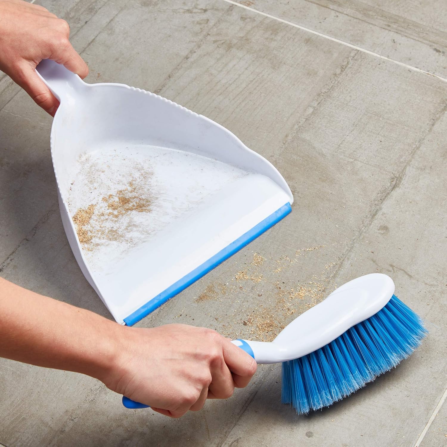 Spontex - Dustpan & Brush Set with Large Capacity Dustpan and Durable Bristles 7