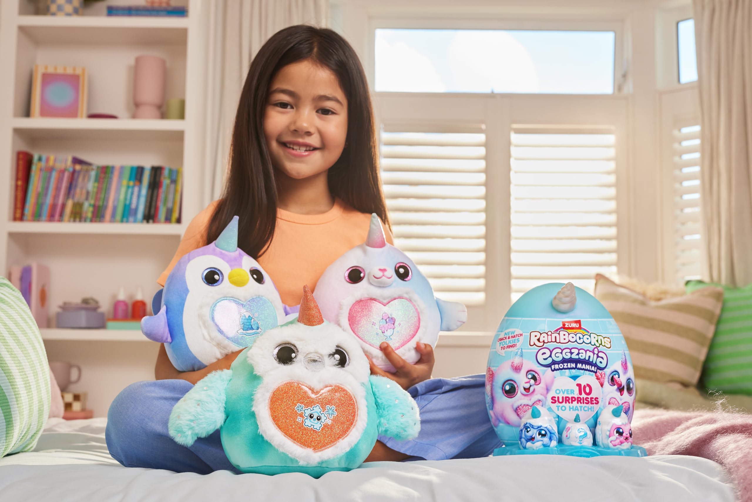Rainbocorns Eggzania Frozen Mania by ZURU - Collectible Plush Toy for Girls 3+ 7