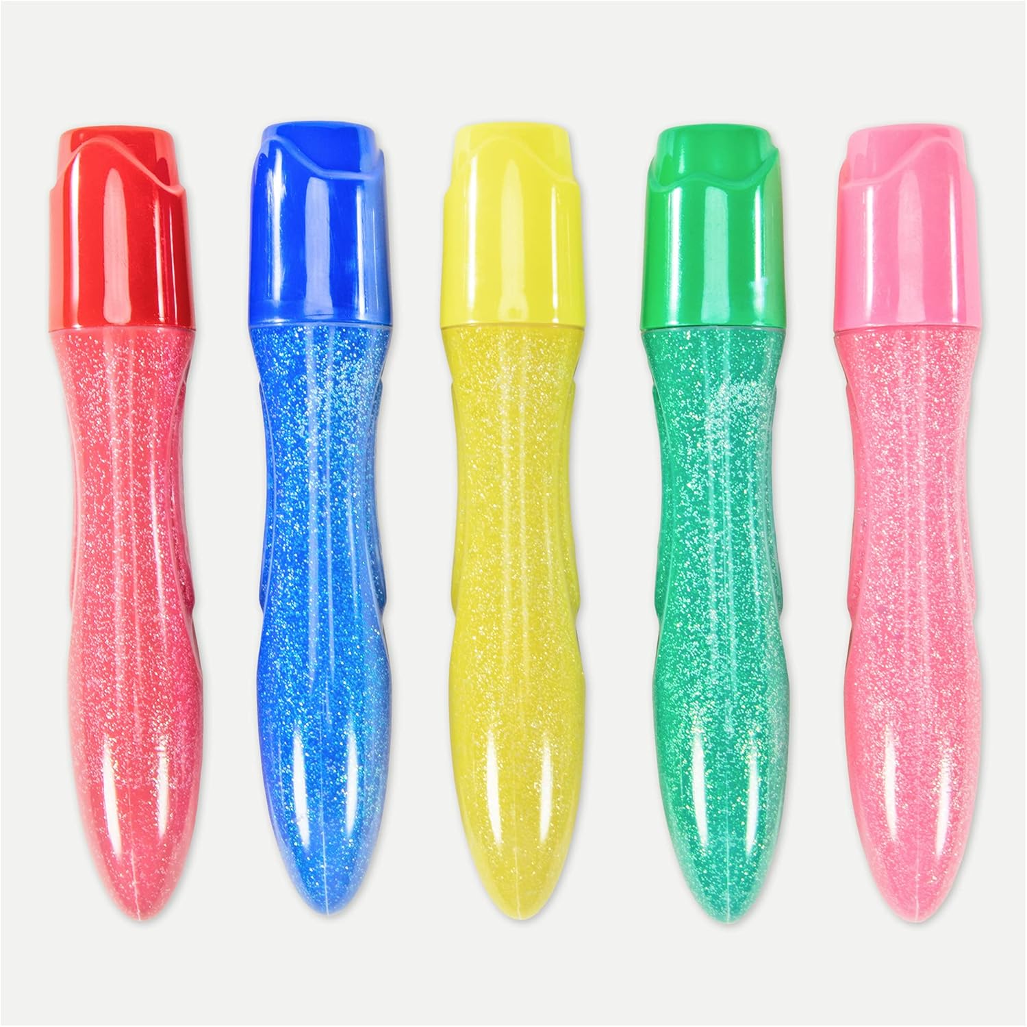 Galt Squeeze 'n Brush - 5 Glitter Colours Fine Tip Paint Pen Set for Kids 5
