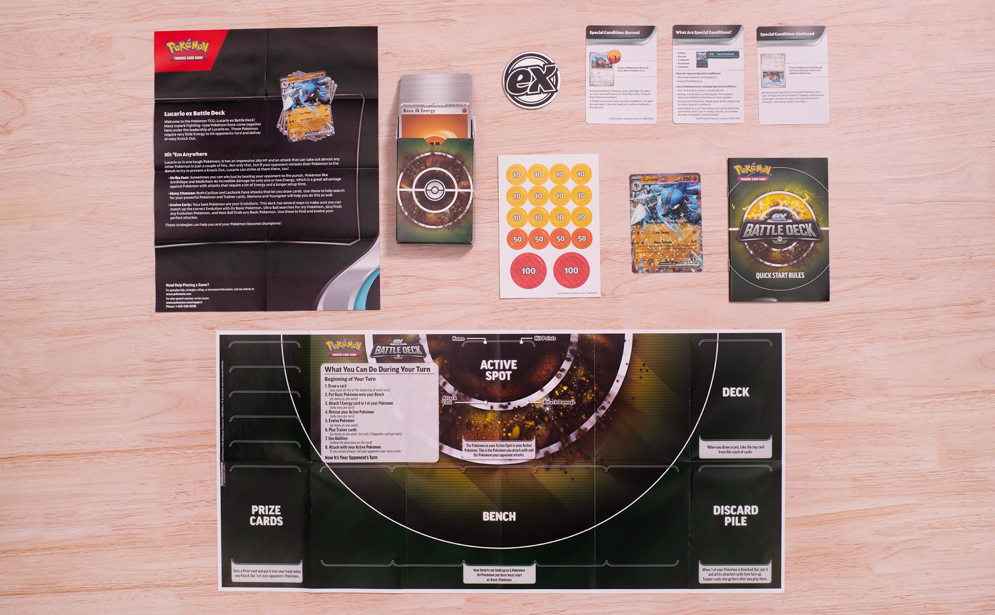 Pokémon TCG: Lucario ex Battle Deck & 2 Booster Packs 4