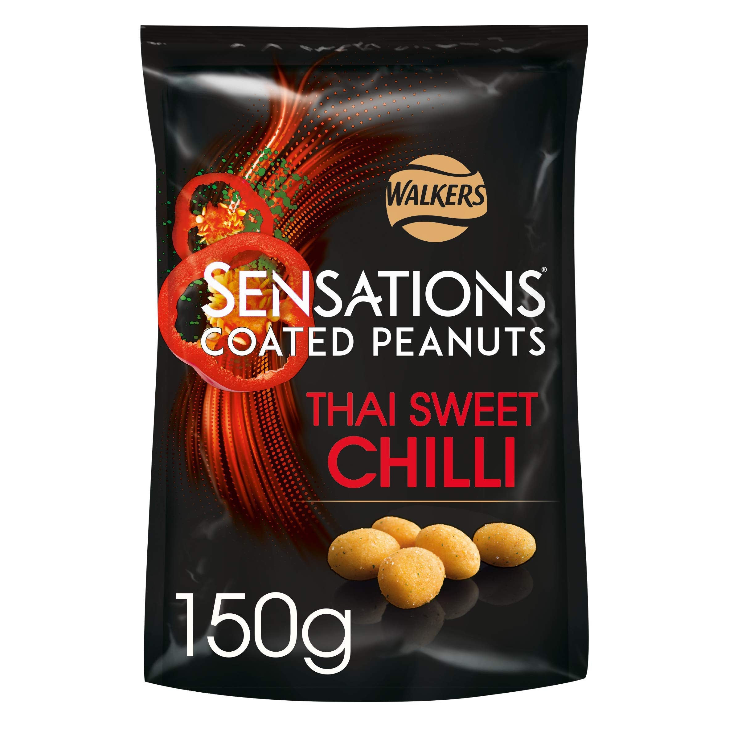 Walkers Sensations Thai Sweet Chilli Coated Sharing Peanuts 150g