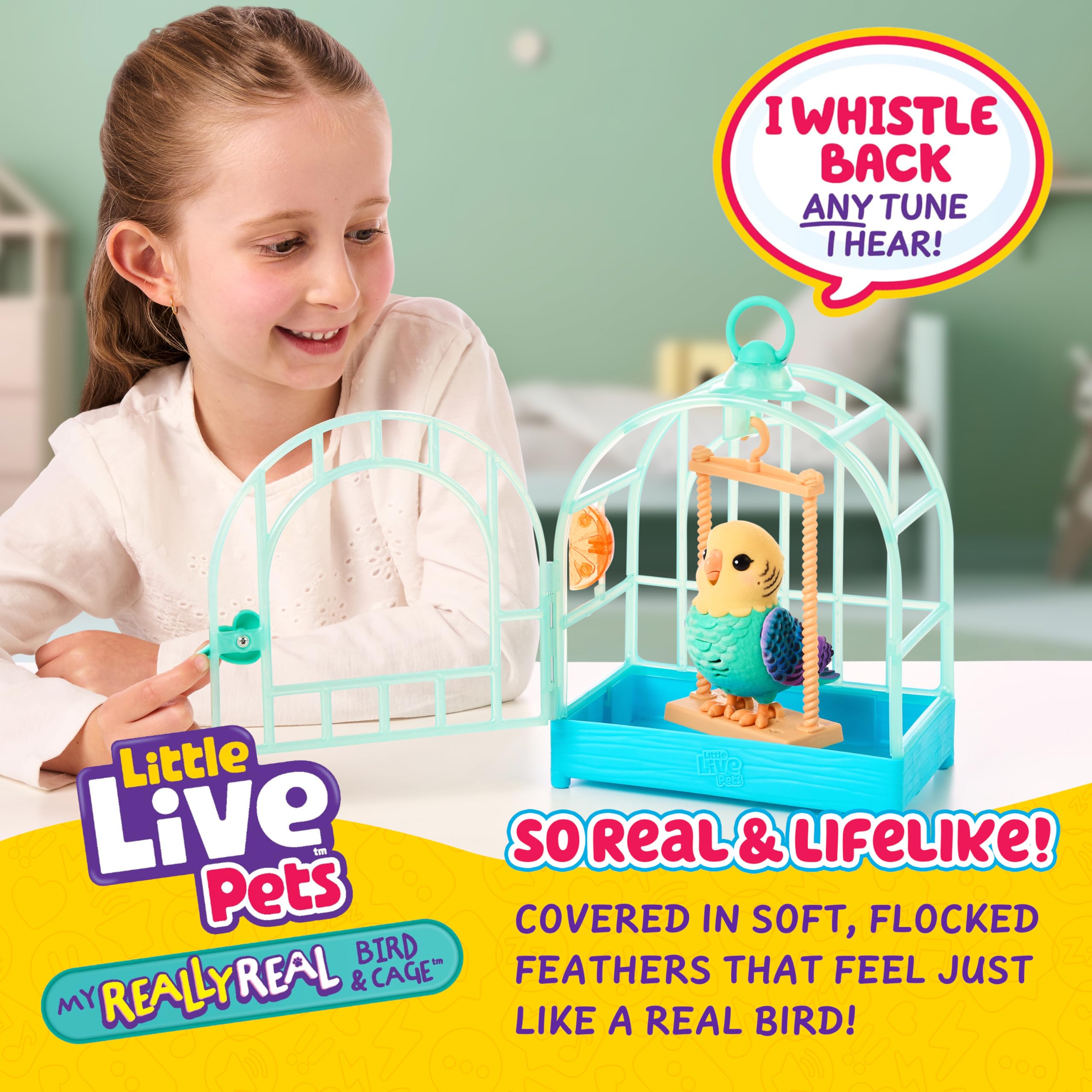 Little Live Pets My Really Real Bird & Cage - Indie, Interactive, Realistic | Ages 5-15 2