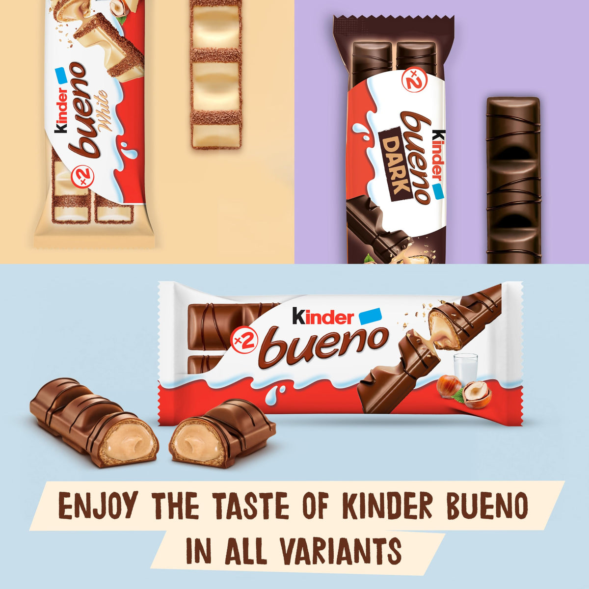 Kinder Bueno White Chocolate Snack Bars - 6 Bars