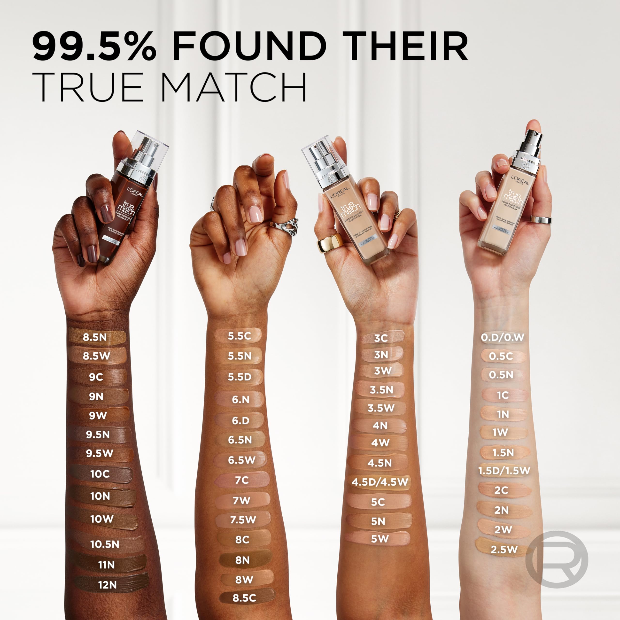 L'Oréal Paris True Match Hydrating Liquid Foundation - Skincare Infused with Hyaluronic Acid, SPF 16, 3N Creamy Beige, 30 ml 8