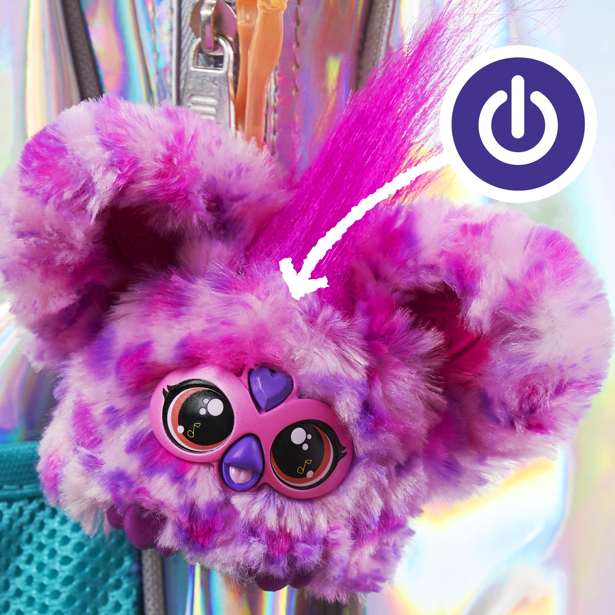Furby Hip-Bop Mini Electronic Plush Toy, Pink 7
