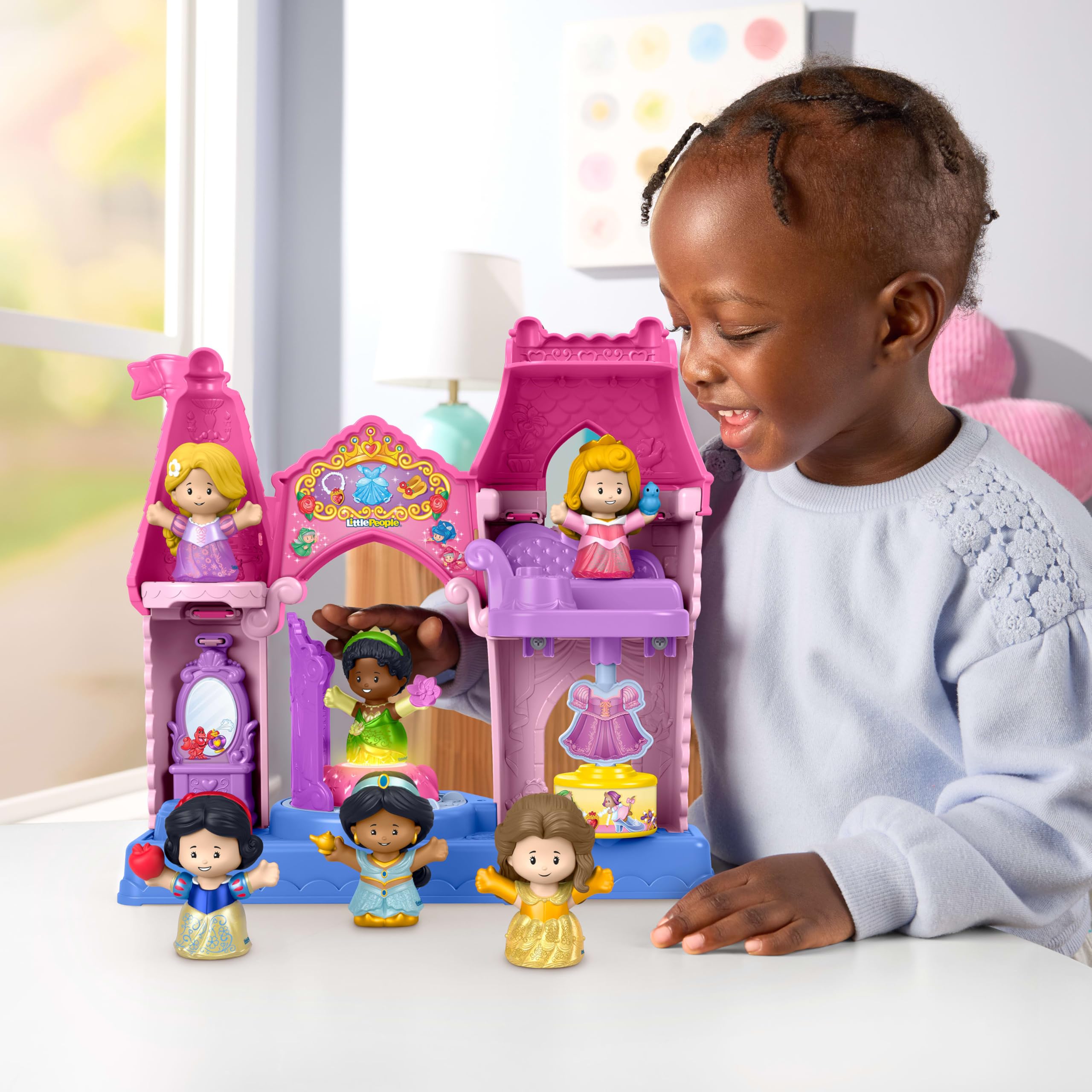 Fisher-Price Little People Disney Princess Shimmer Gowns Figure Set - Ages 18 Months+