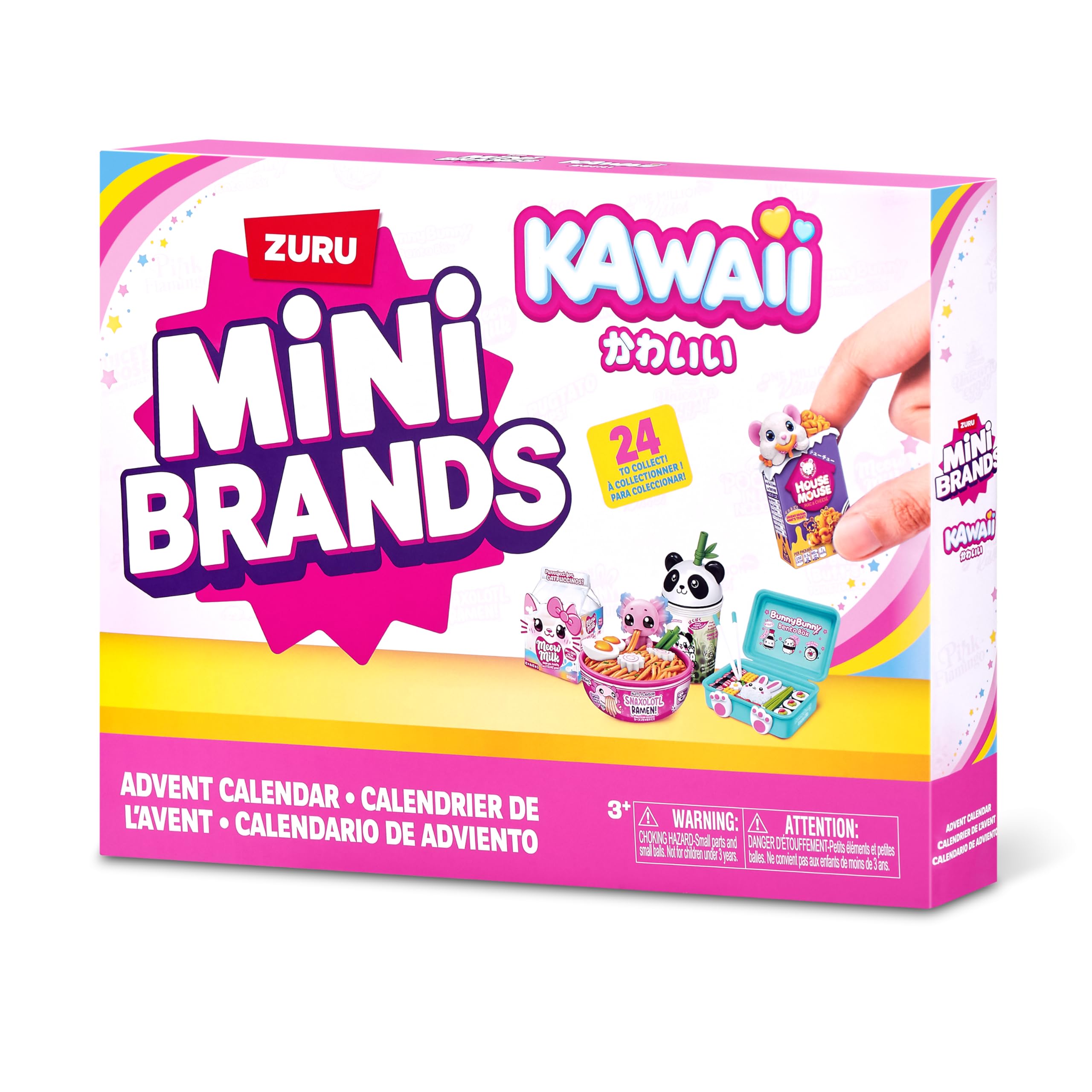 Mini Brands Kawaii Advent Calendar by ZURU - Collectible Seasonal Toy with 24 Mini Treasures 5