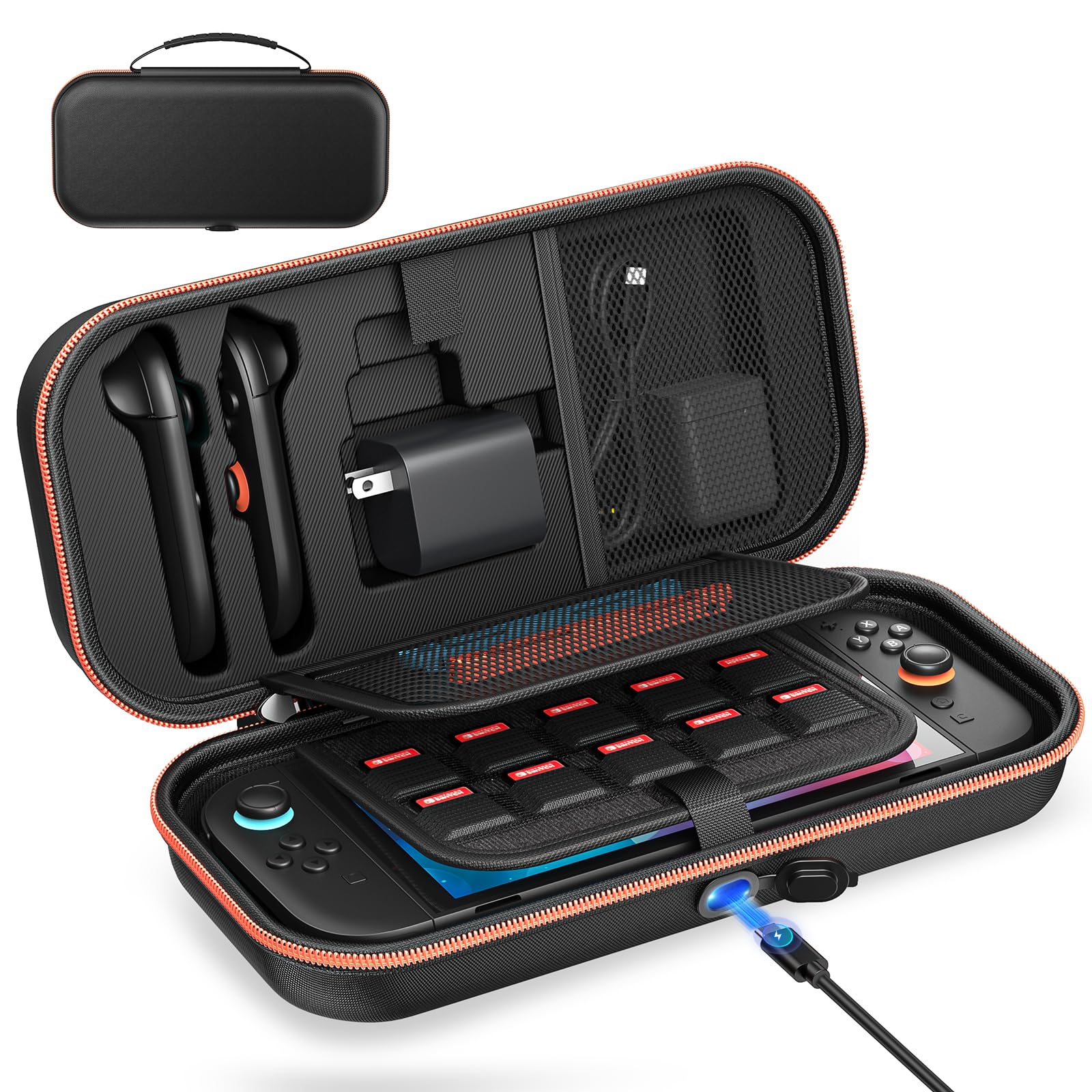[Charge Inside] Carry Case for Nintendo Switch 2 2025/ Switch OLED / Switch 1